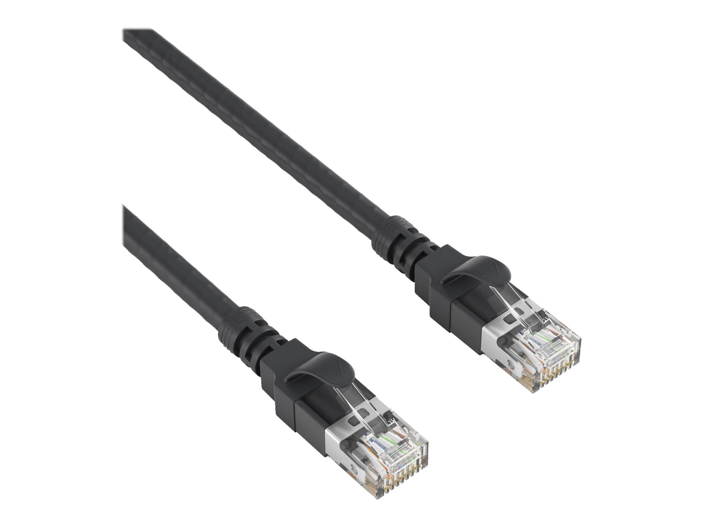 HDBaseT 2.0-zertifiziertes Cat.6a-Patchkabel – 3.00m, schwarz​​​​​​​-1