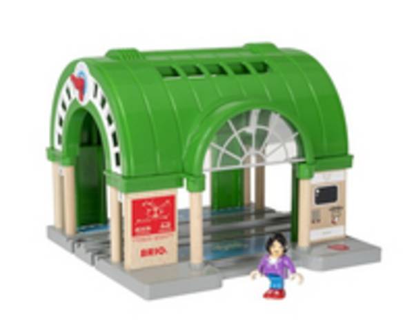RAVENSBURGER - BRIO Neuer Hauptbahnhof mit Ticketautomat, 0,3 Jahr(e), Batterien erforderlich, Mehrfarbig
