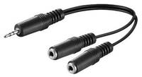MicroConnect - Audiokabel - Mono Mini-Stecker weiblich zu mini-phone stereo 3.5 mm männlich-1