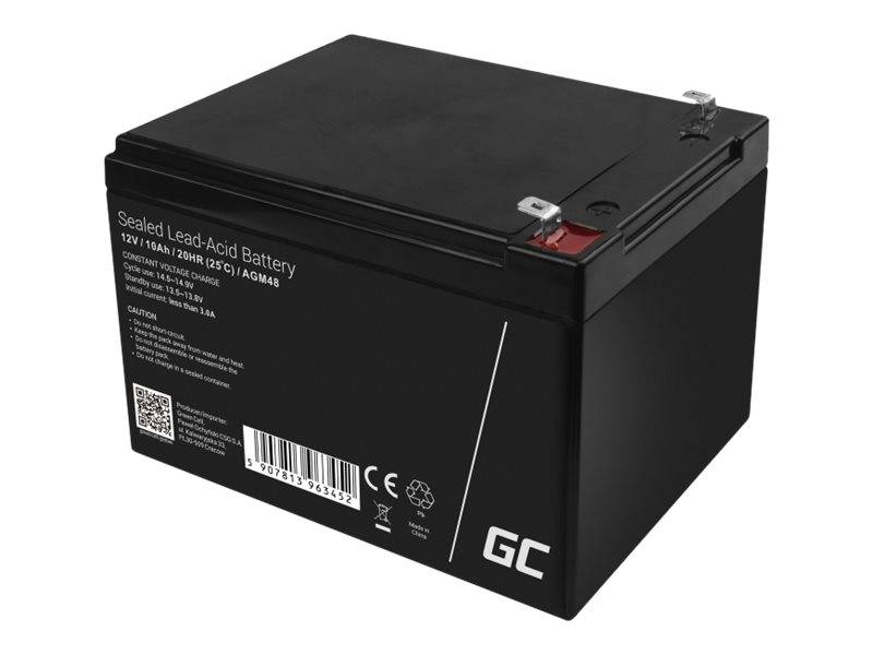 Green Cell - Batterie - Bleisäure - 10 Ah - Schwarz-1