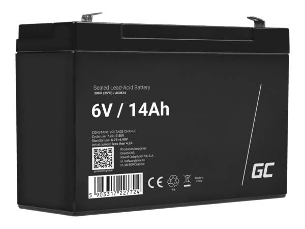 Green Cell - Batterie - Bleisäure - 14 Ah