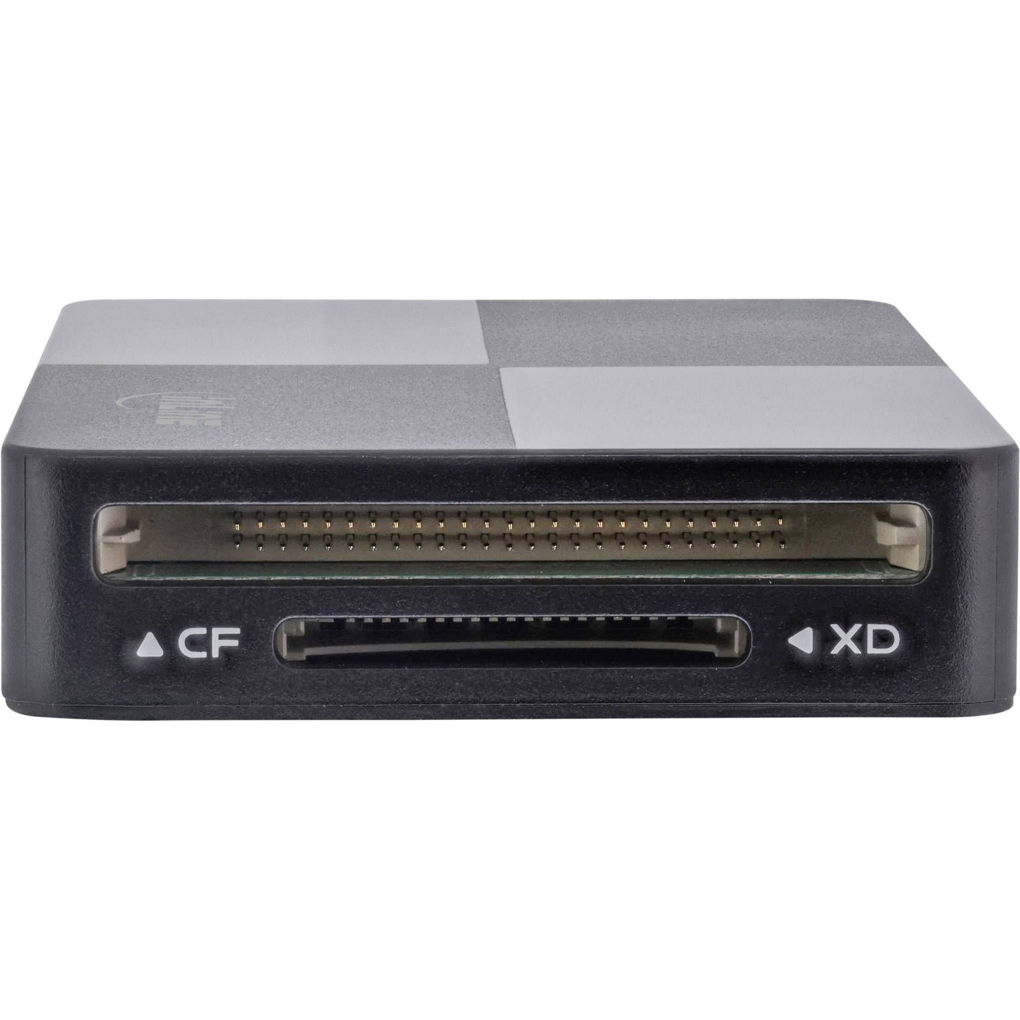InLine® USB 3.2 Multi Cardreader Hub, SD/TF/MS/XD/CF, 3-Port USB-A, Dual-1