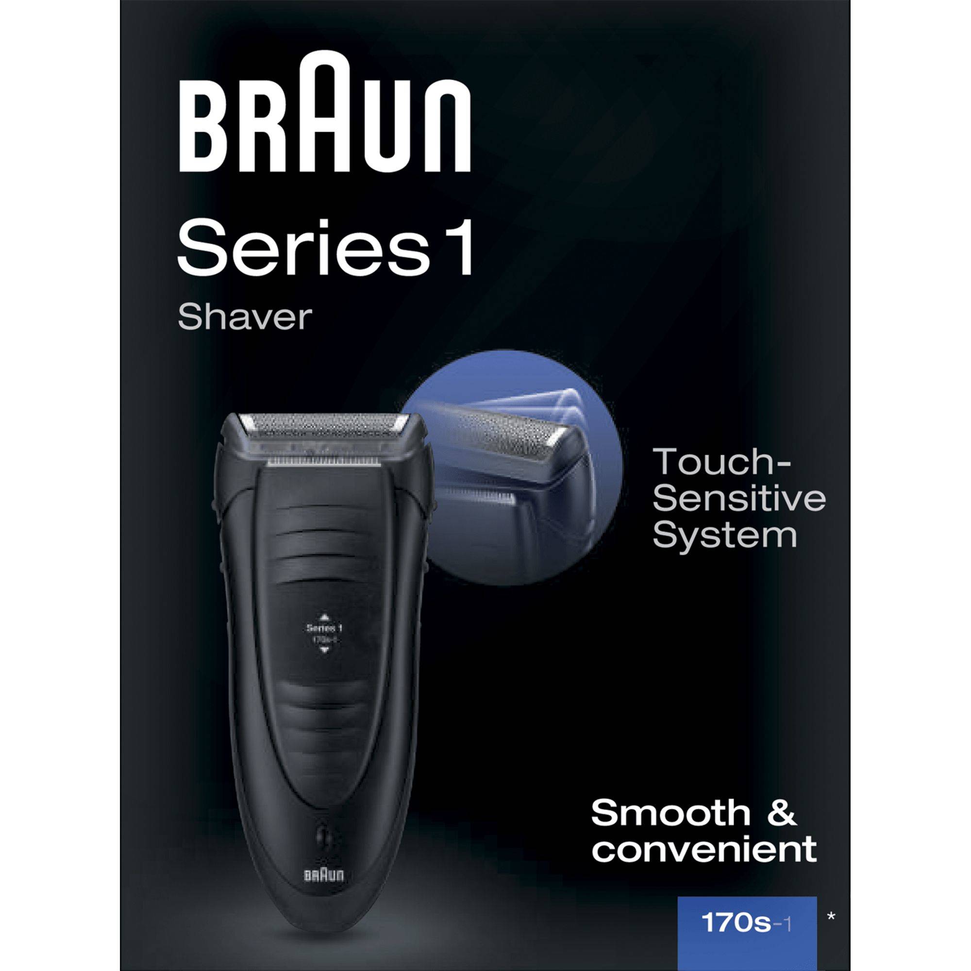 Braun Series 1 -170, Folienschaber, Schwarz, AC, 100-240 V, 293 g, 45,5 mm-0