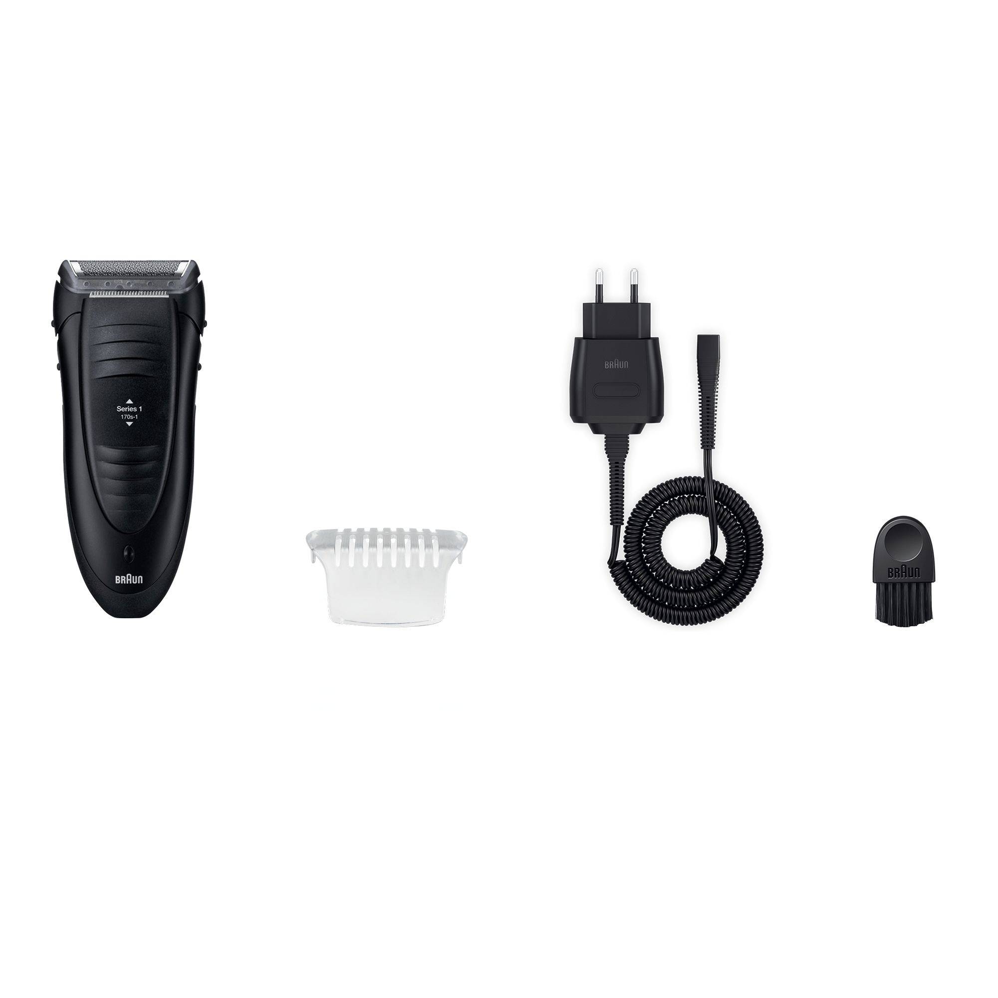 Braun Series 1 -170, Folienschaber, Schwarz, AC, 100-240 V, 293 g, 45,5 mm-2