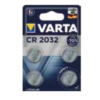 Varta Batterie Lithium, Knopfzelle, CR2032, 3V Electronics, Retail Blister (4-Pack)-0