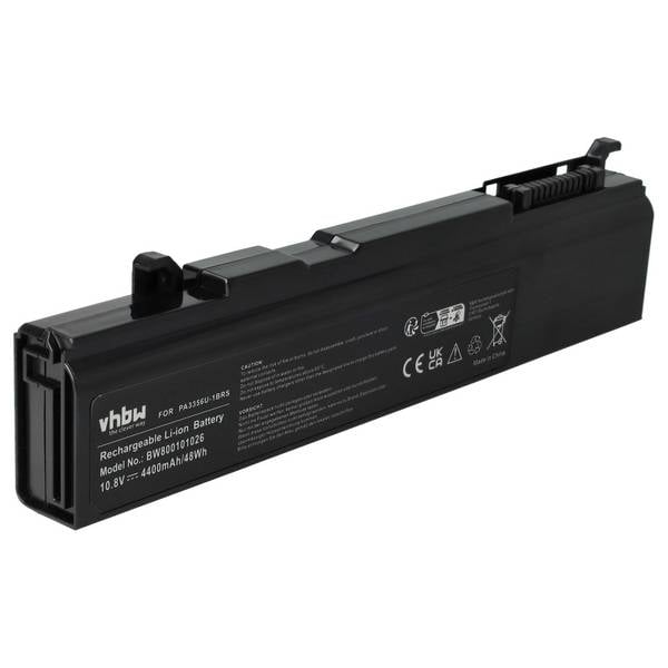 vhbw Akku kompatibel mit Toshiba Satellite A50-512 | A50-492, A50-543, A50-493, A50-114, A55 Notebook (4400 mAh, 10,8 V