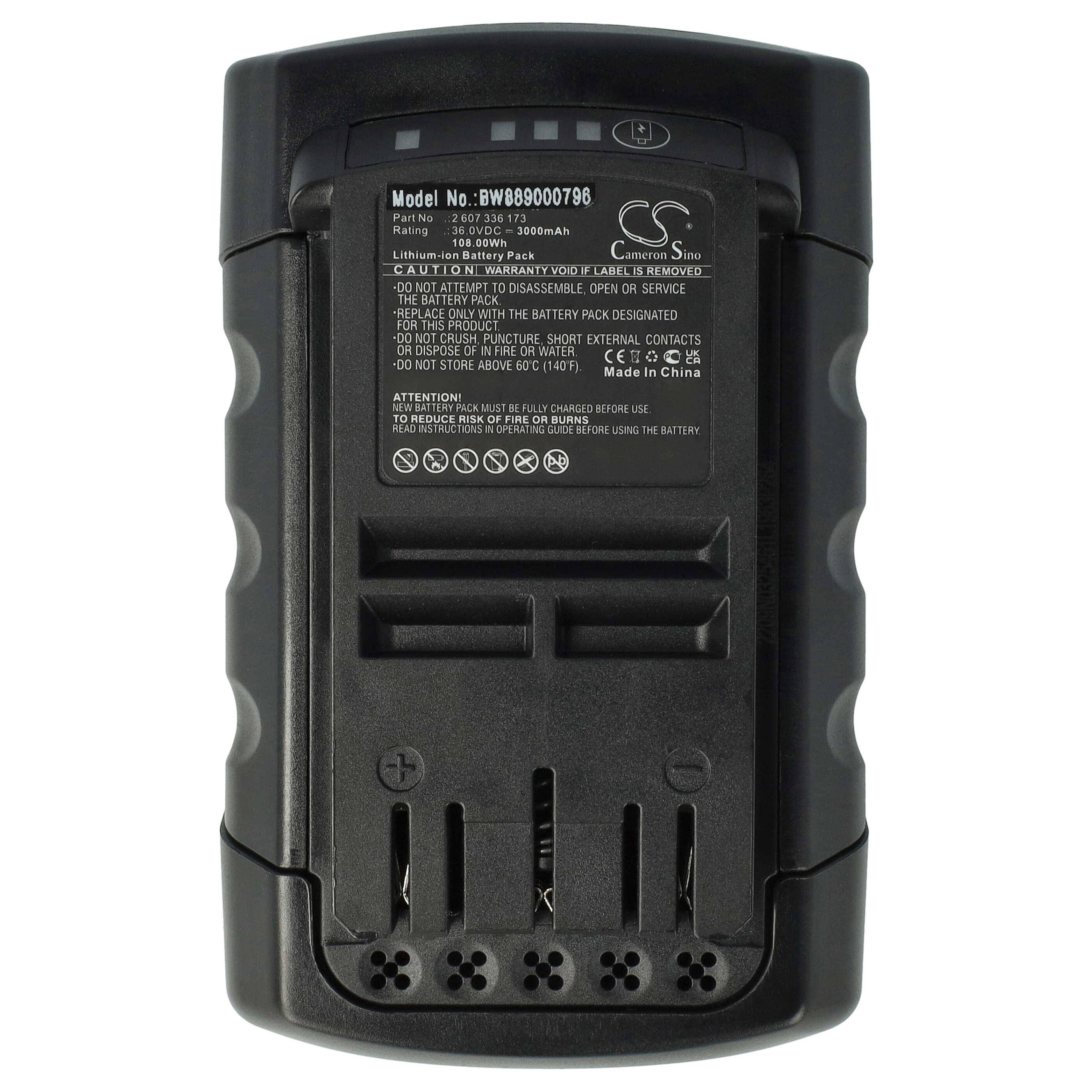 vhbw Akku kompatibel mit Honda HRG 466 XB SE | HRG 466 XB, HRX 476 XB VE Rasenmäher Akku-Gartengerät (3000mAh 36V-1