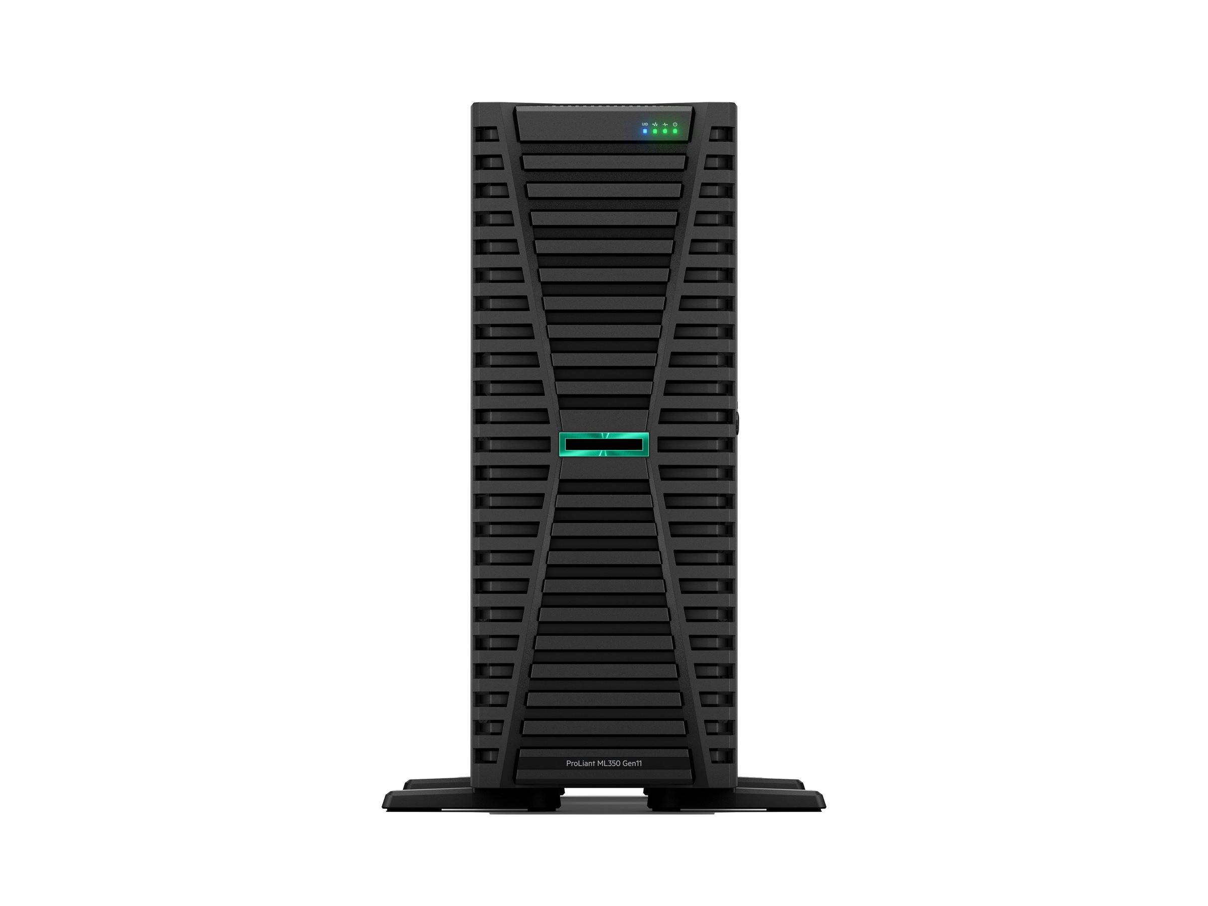 HPE ProLiant ML350 Gen11 Performance - Server - Tower - 4U - zweiweg - 1 x Xeon Silver 4416+ / 2 GHz - RAM 32 GB - SATA/-4