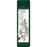 Faber-Castell AQUARELLE - Wasserfarbstift - 2B, 4B, 6B, 8B, HB - Grafit - 3.8 mm (Packung mit 5)-2