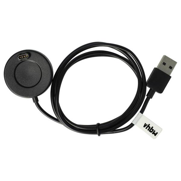 vhbw USB-Ladestation kompatibel mit Garmin Forerunner 245M | 255 Music, 255 Smartwatch - Ladeschale mit Aufladekabel
