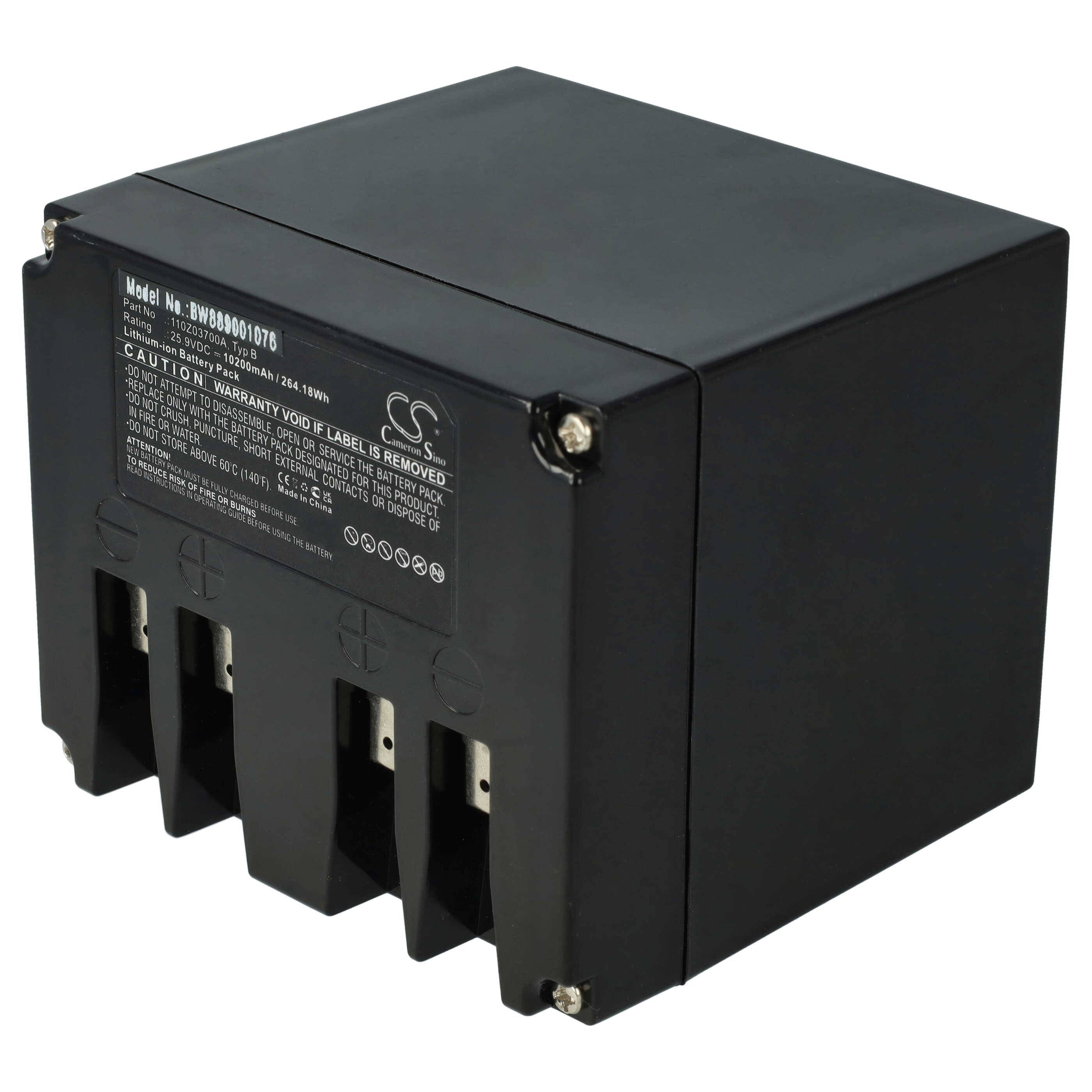 vhbw Akku kompatibel mit Stiga Autoclip 525 S | 720 S, 920 S, 525, 527 S, 527, 523, 522 Rasenroboter Rasenmäher (10,2Ah-0