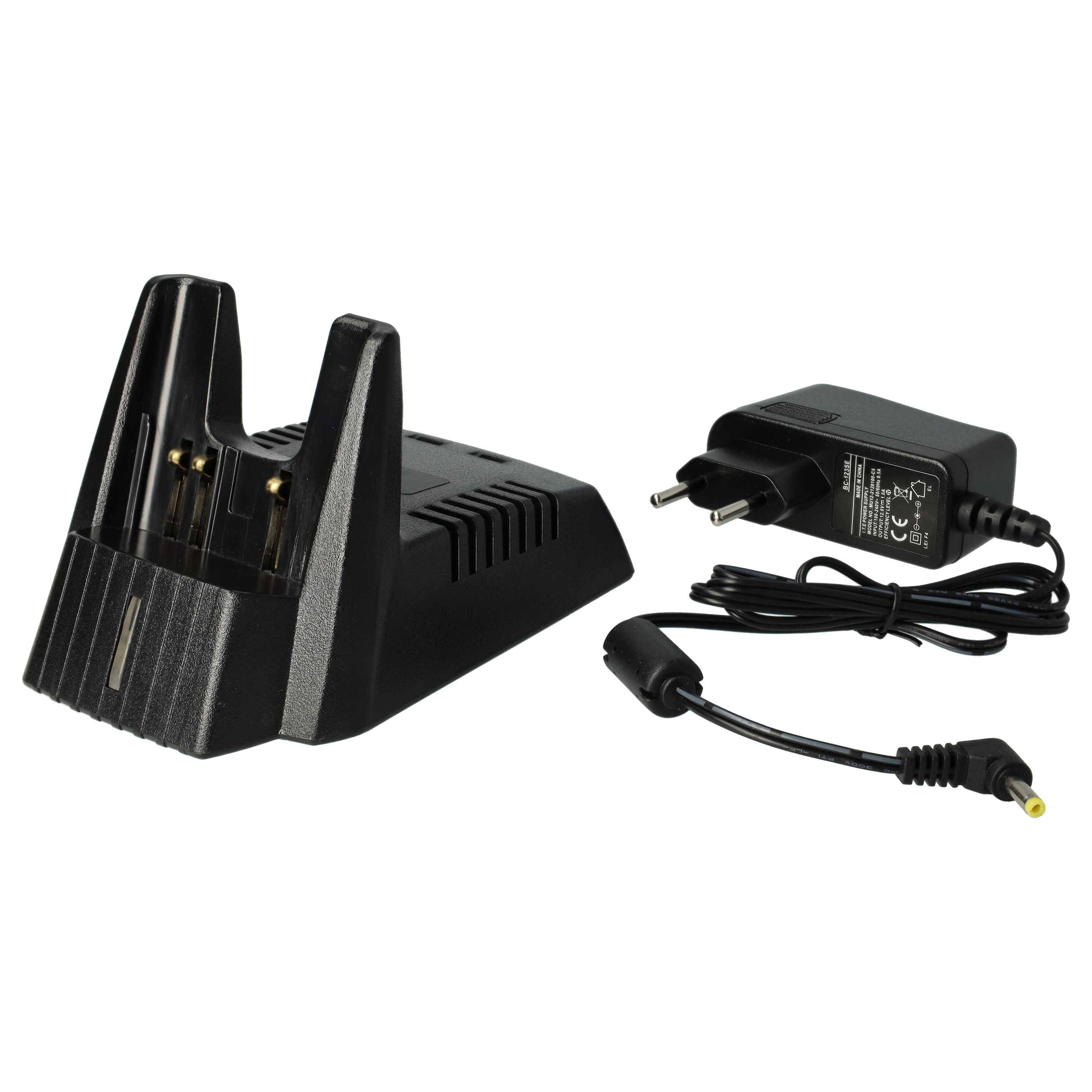 vhbw Ladegerät kompatibel mit Vertex VX-800U | VX-800, VX-800V Funkgerät-Akkus - Ladestation + Netzteil, 7,2 V, 0,4 A-1