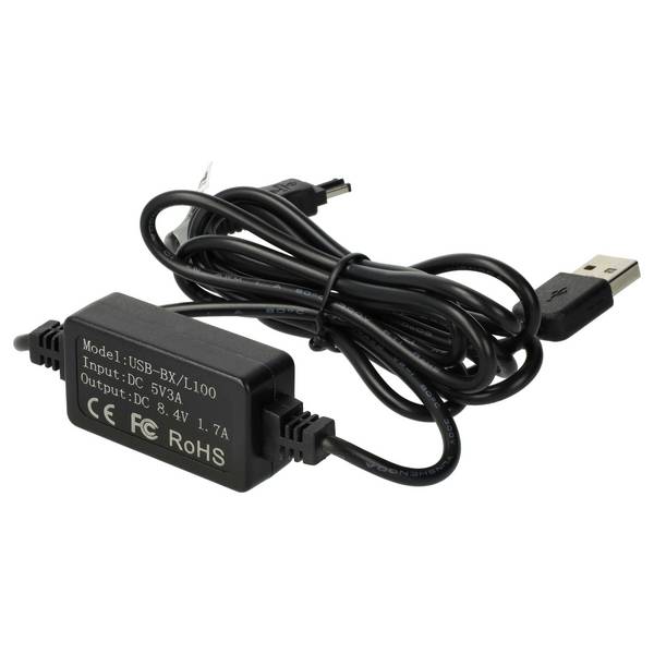 vhbw USB Netzteil kompatibel mit Sony Handycam DCR-TRV2100E | DCR-TRV22E, DCR-TRV22, DCR-TRV230E, DCR-TRV230 Kamera