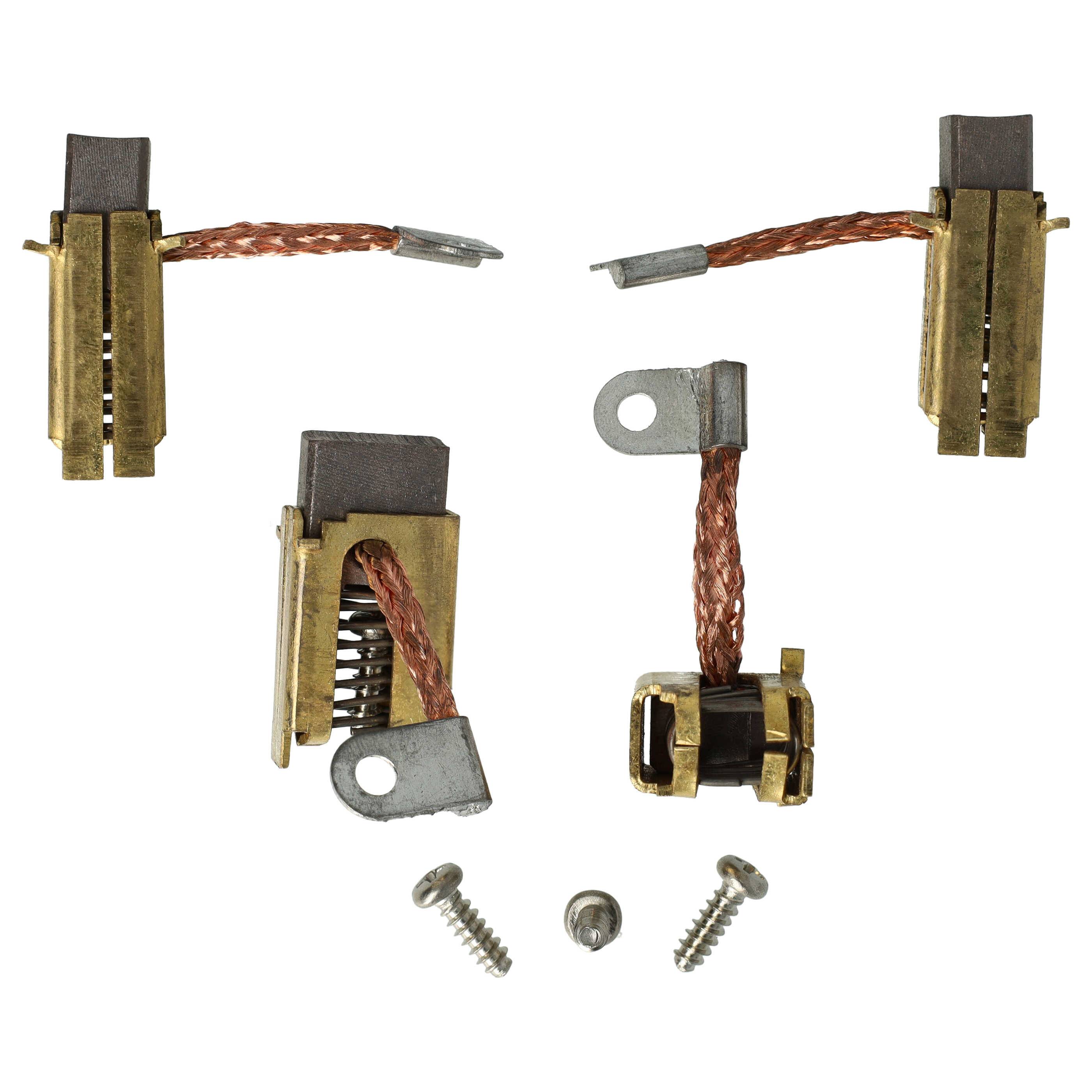 vhbw 4x Kohlebürste Motorkohle 16,2 x 15,8 x 8,9 mm kompatibel mit Iskra Mahle AMJ5718 - 11.216.205 Motoren für-1