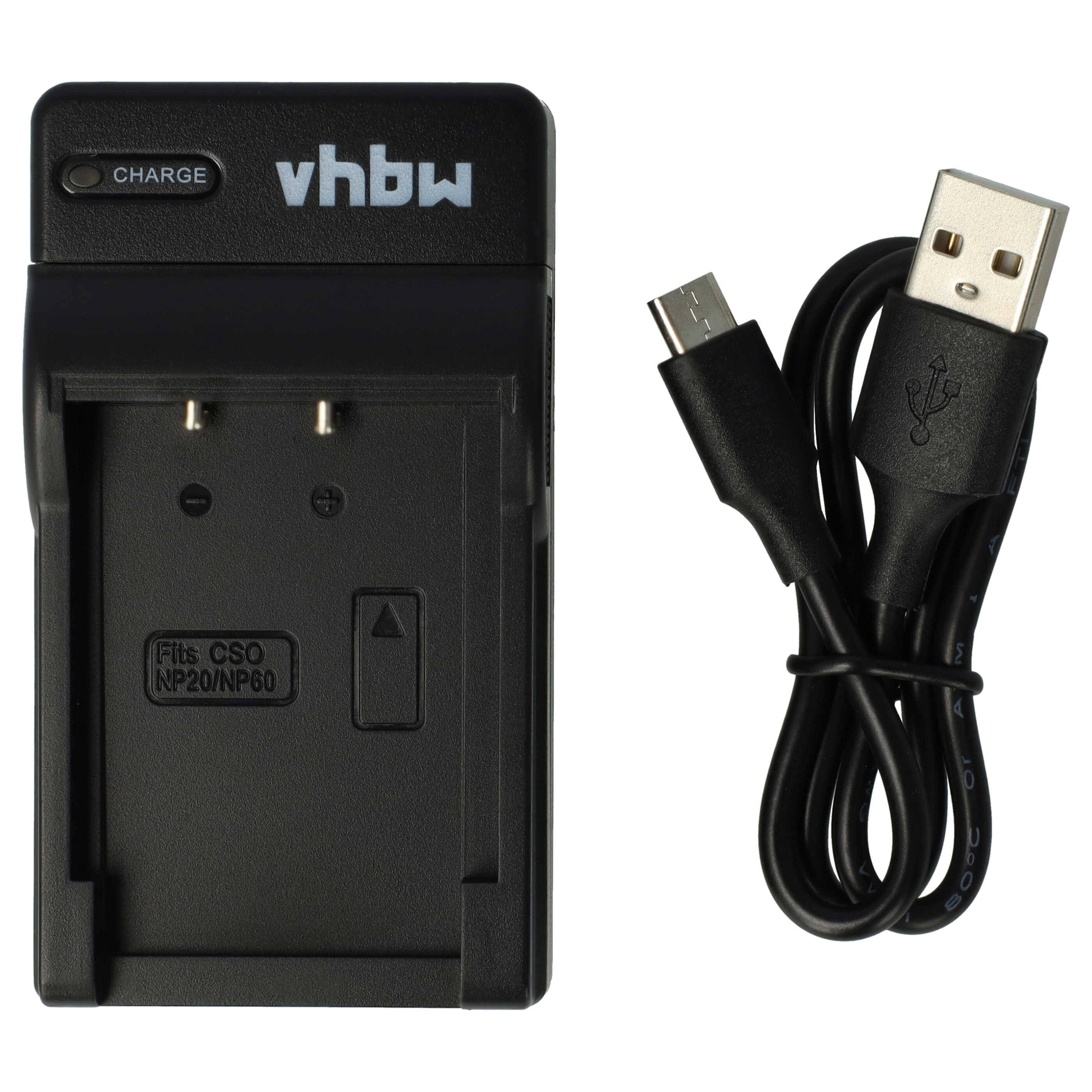 vhbw USB-C Ladegerät Ersatz für Casio BC-60L | BC-11L für Kamera - Ladeschale + USB-C Kabel Ladeanzeige-0