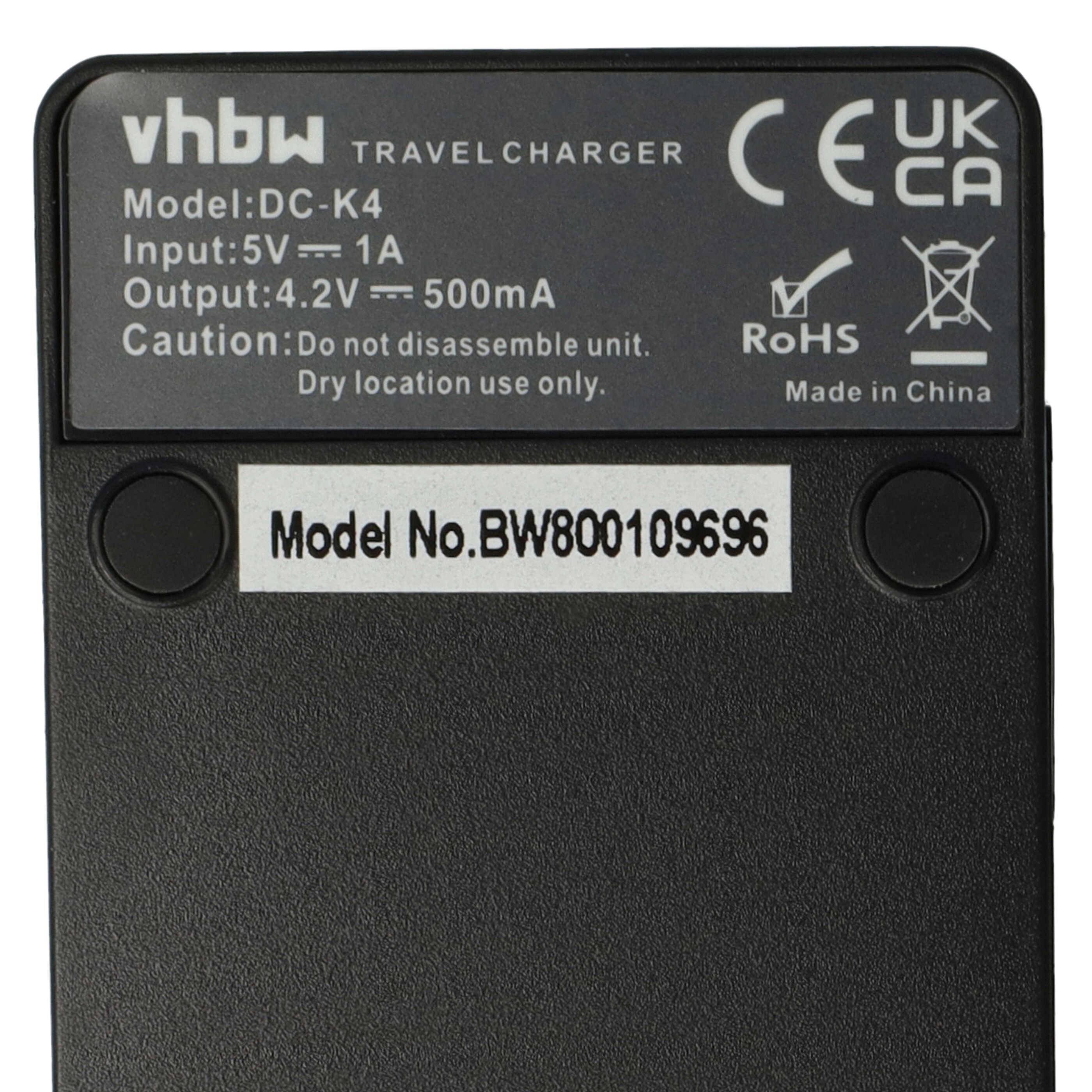 vhbw USB-C Ladegerät Ersatz für Casio BC-60L | BC-11L für Kamera - Ladeschale + USB-C Kabel Ladeanzeige-4