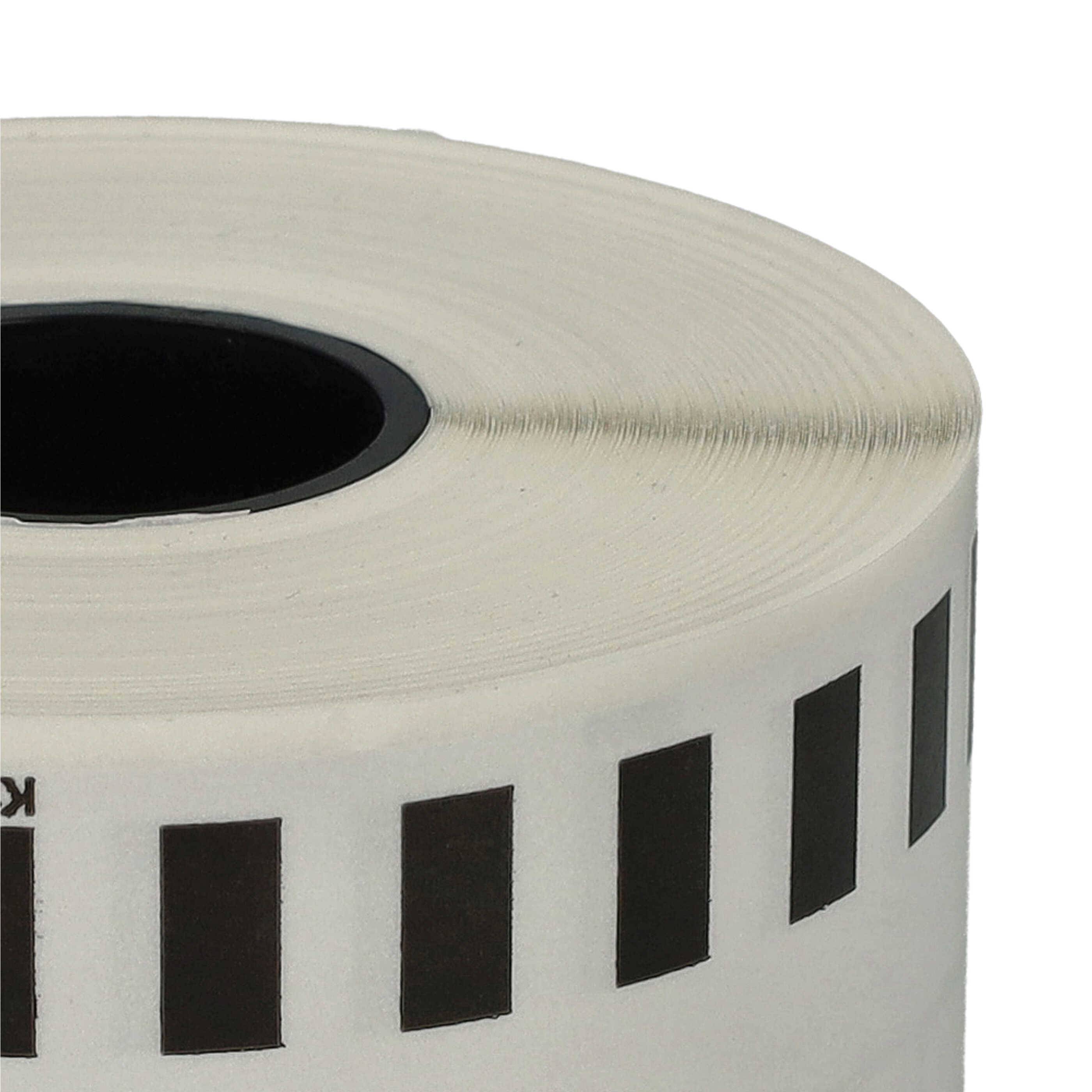 vhbw Etiketten-Rolle 62mm x 30,48m (1 Etikette) kompatibel mit Brother PT QL-550, QL-560, QL560VP, QL-570-4