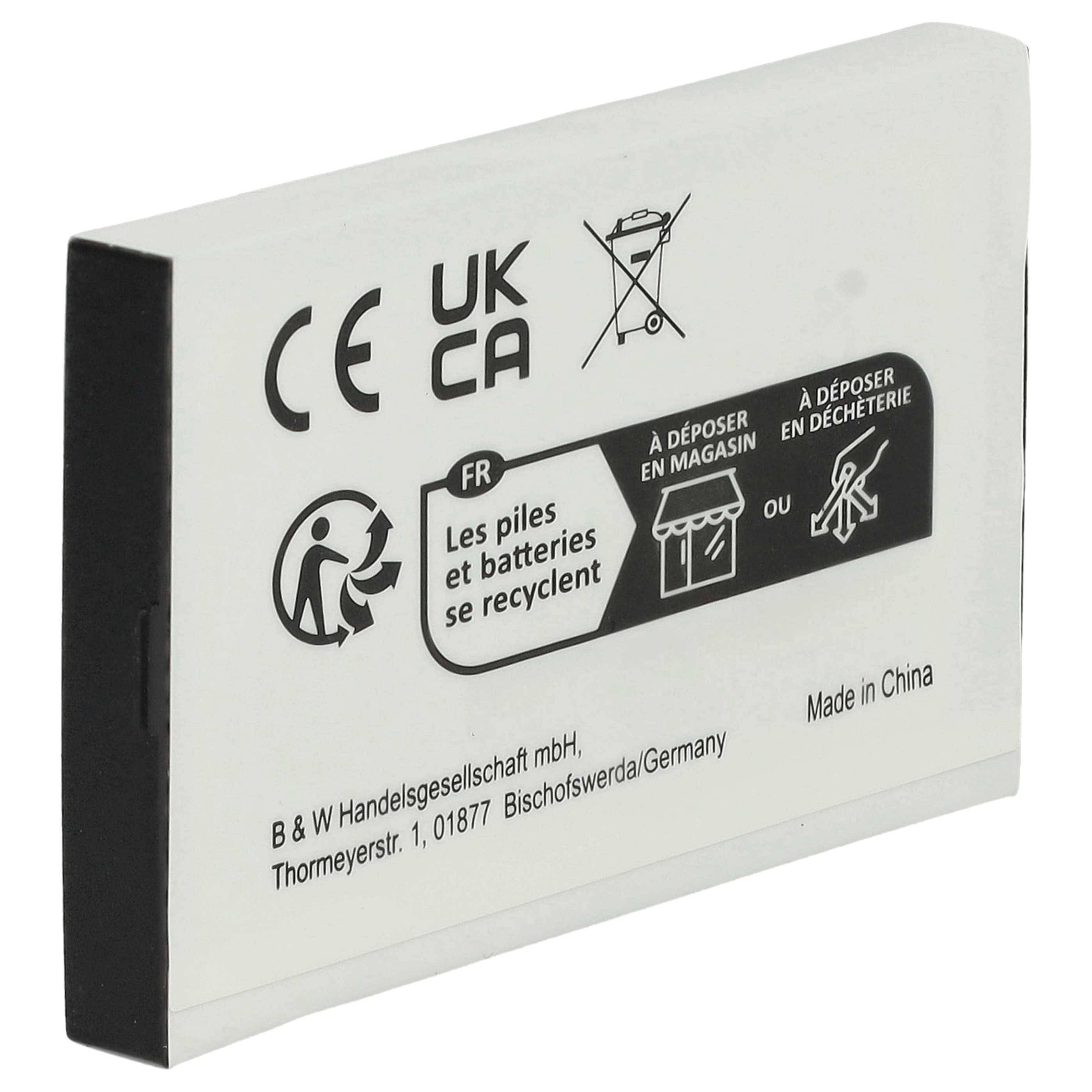 vhbw 2x Akku Ersatz für Nintendo BT-M12 | SAM-SPRBP, BAT-GBASP-1LI für Spielekonsole (800 mAh, 3,7 V, Li-Ion)-1