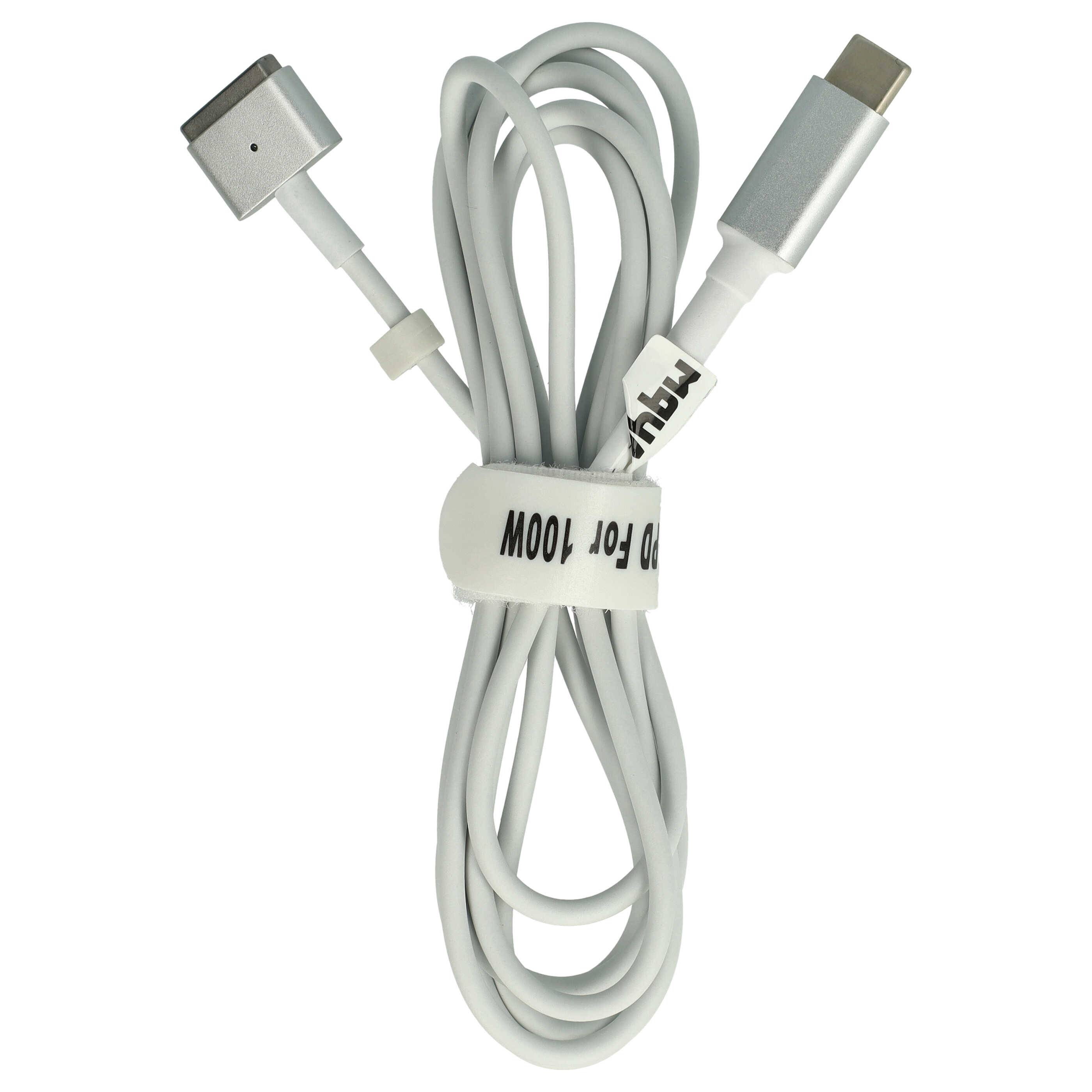vhbw Adapterkabel USB C - MagSafe 2 kompatibel mit Apple Macbook Pro 15" | (Ende 2012 - 2017) Notebook Laptop - 170 cm-0