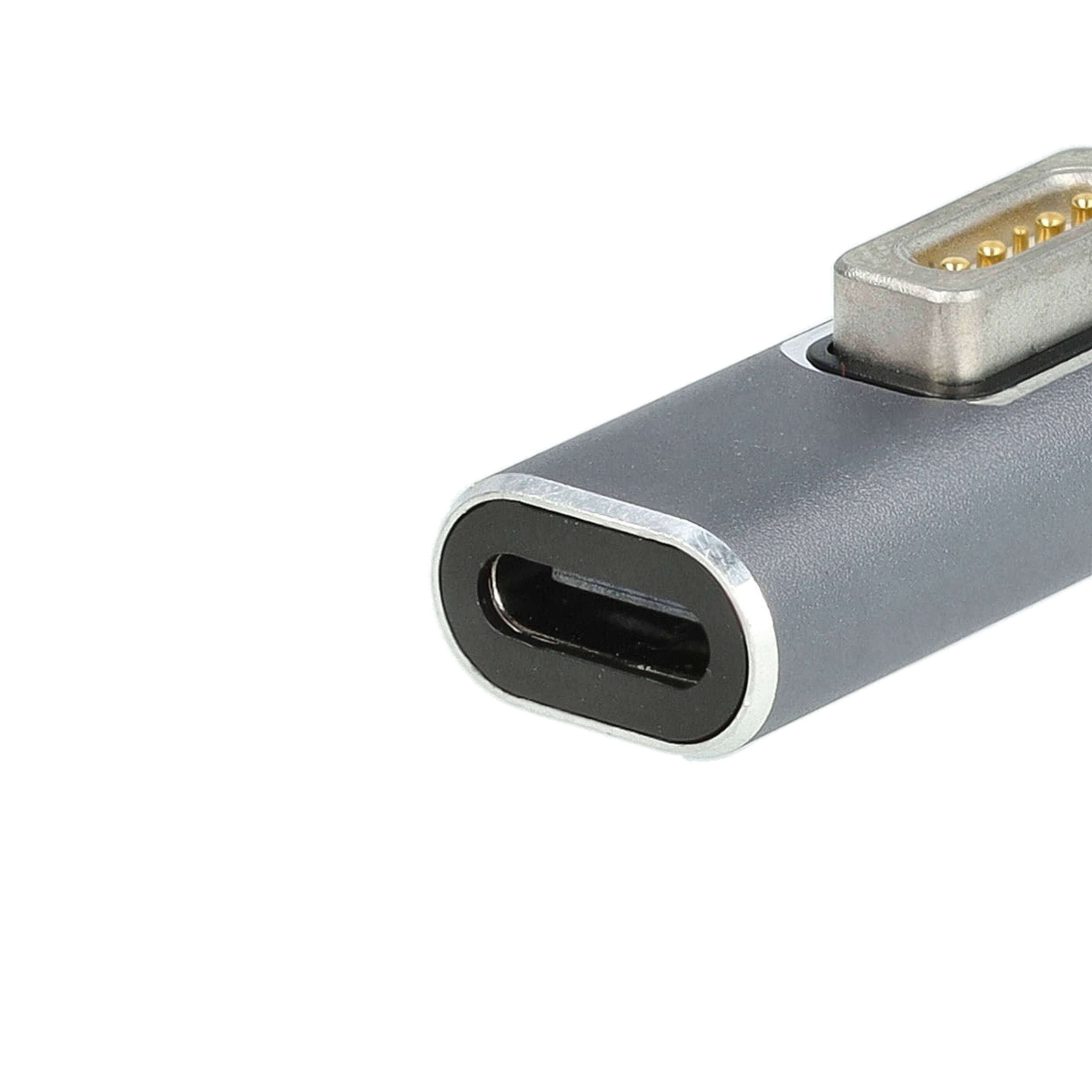 vhbw Adapter USB Typ C auf MagSafe 1 kompatibel mit Apple Macbook Pro 15" (2.53 GHz), 13" Notebook, Laptop - 2,8 x 1,25-4