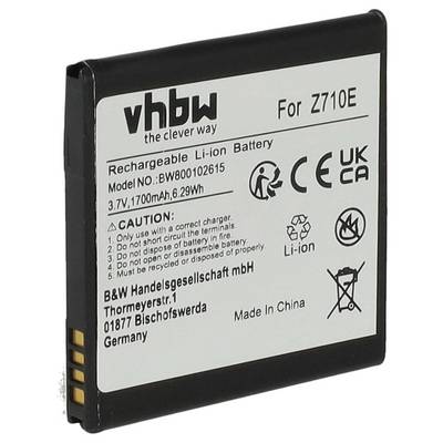 vhbw Akku Ersatz für HTC BG86100 | BI39100, BA-S780, BA-S680, BI93100, BG58100 für Handy Smartphone Telefon (1700 mAh, 3-0