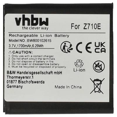 vhbw Akku Ersatz für HTC BG86100 | BI39100, BA-S780, BA-S680, BI93100, BG58100 für Handy Smartphone Telefon (1700 mAh, 3-4