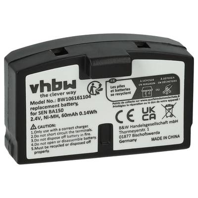 vhbw 1x Akku kompatibel mit Sennheiser Audioport A200 | HDR 65 TV, HDR 45, HDR 65, HDR 60 Wireless Headset Kopfhörer (60-0