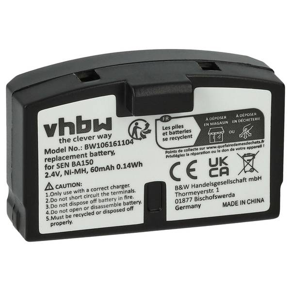vhbw 1x Akku kompatibel mit Sennheiser Audioport A200 | HDR 65 TV, HDR 45, HDR 65, HDR 60 Wireless Headset Kopfhörer (60