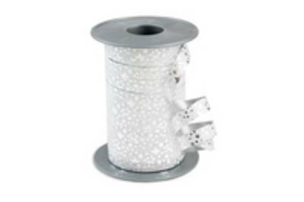 C.E. PATTBERG - Geschenkband Glitter 10 mm x 100 m silber