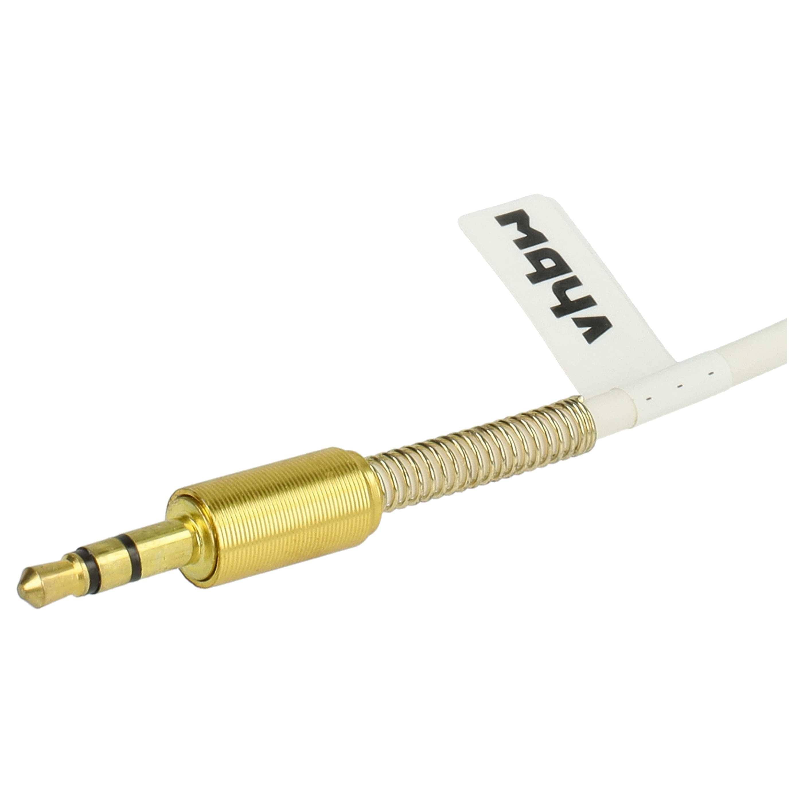 vhbw Stereo Audio Kabel Adapter kompatibel mit Sony MDR-10R | 1ADAC Kopfhörer - 3,5 mm auf 3,5 mm Klinkenstecker-4