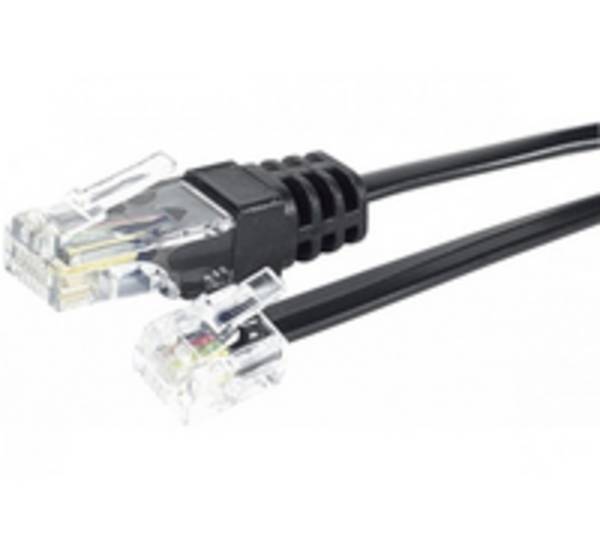 EXERTIS CONNECT - CUC Exertis Connect 285010, 5 m, RJ-11, RJ-45, Schwarz, Männlich, Männlich