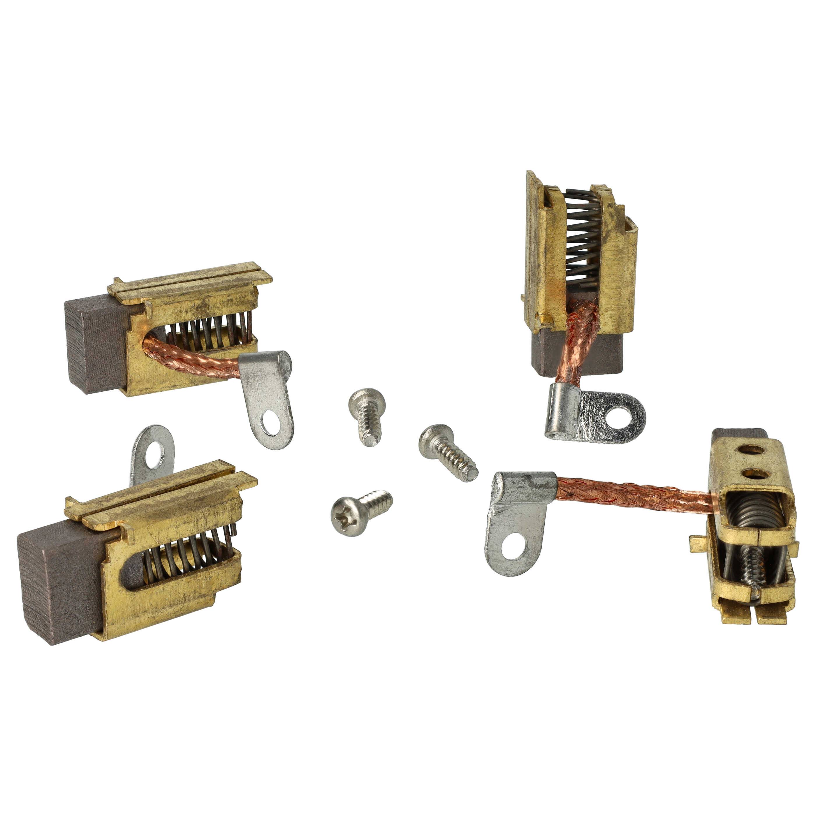 vhbw 4x Kohlebürste Motorkohle 16,2 x 15,8 x 8,9 mm kompatibel mit Iskra Mahle AMJ5723 - 11.216.211 Motoren für-0