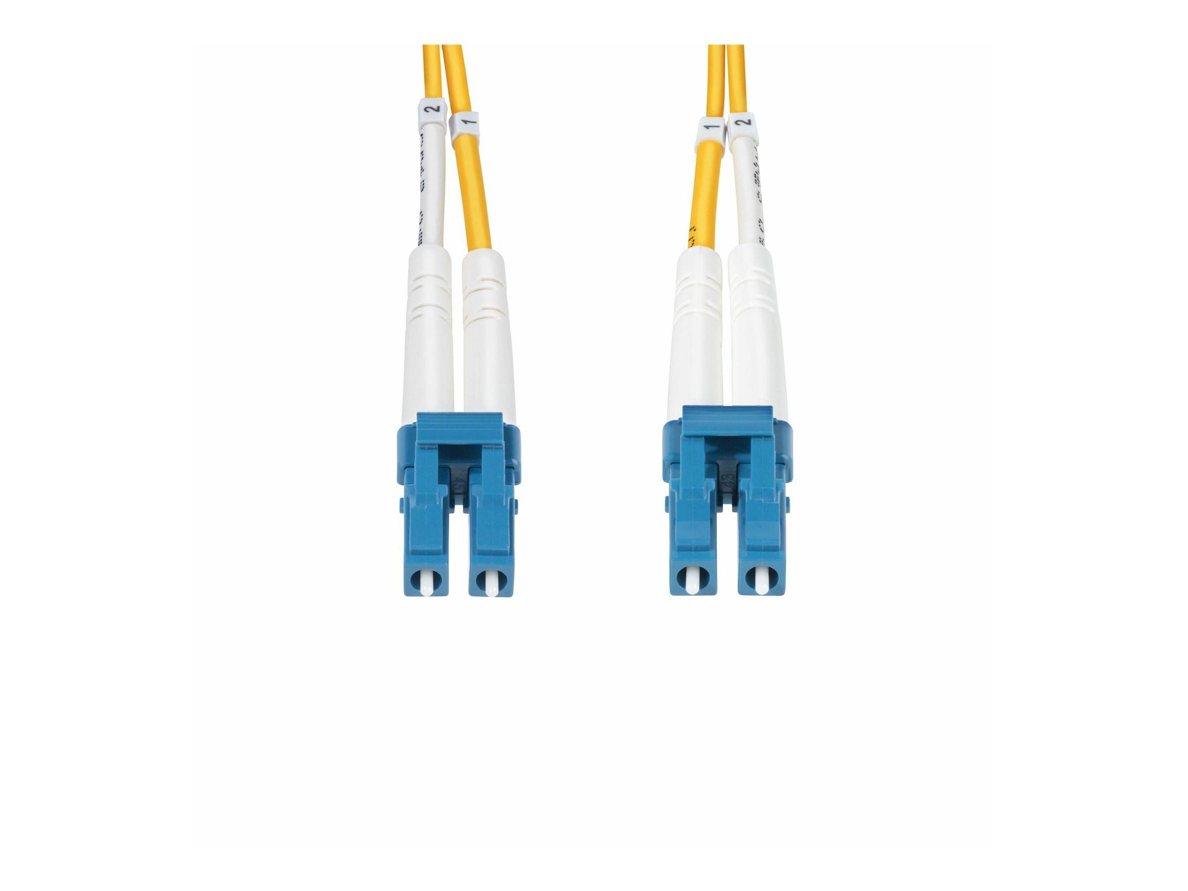 StarTech.com 2m (6.6ft) LC to LC (UPC) OS2 Single Mode Duplex Fiber Optic Cable, 9/125µm, Laser Optimized, 10G, Bend Ins-3