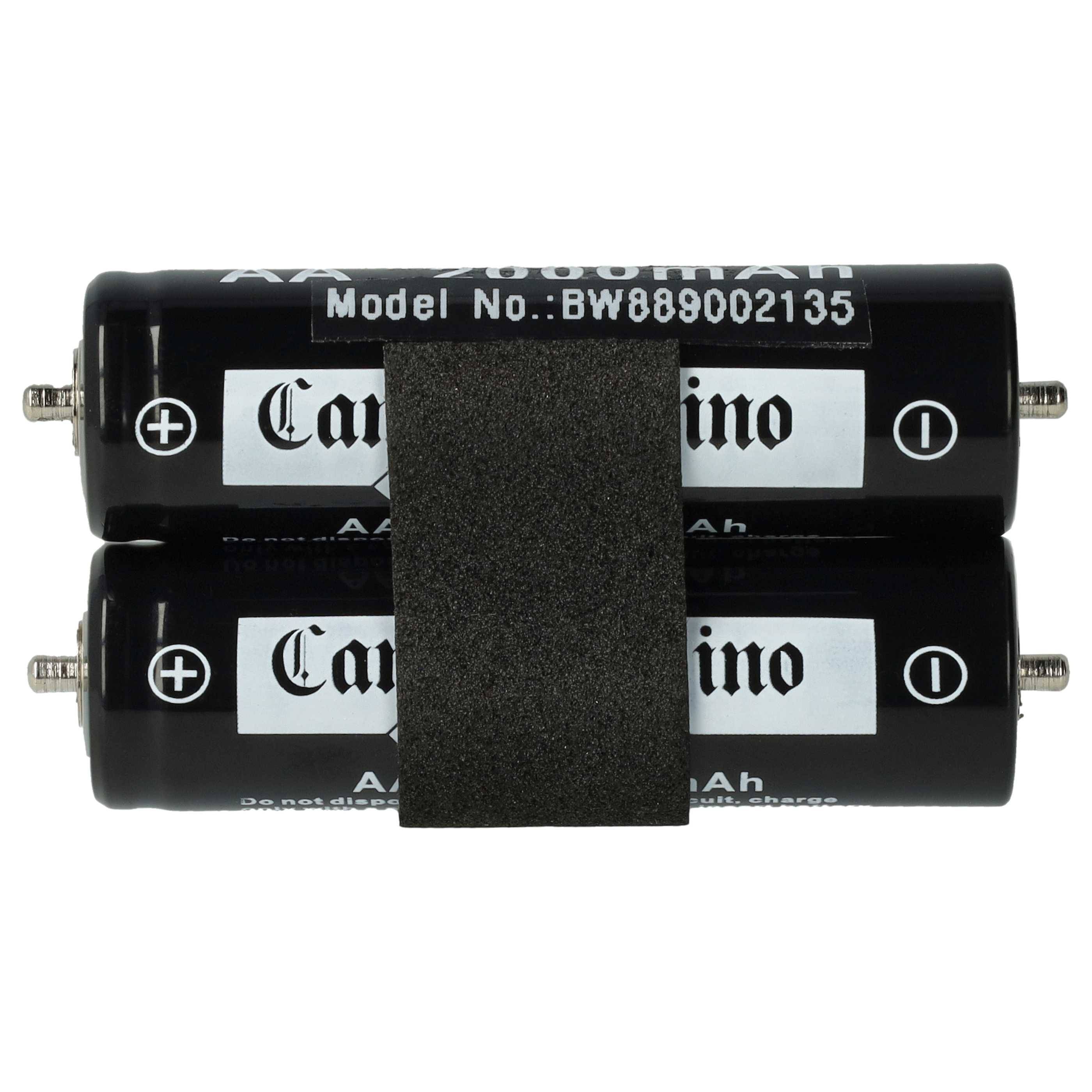 vhbw Akku kompatibel mit Panasonic ER-1610 | ER-154, ER-1611, ER160, ER1611, ER1610, ER1512 Rasierer (2000 mAh, 1,2 V-0