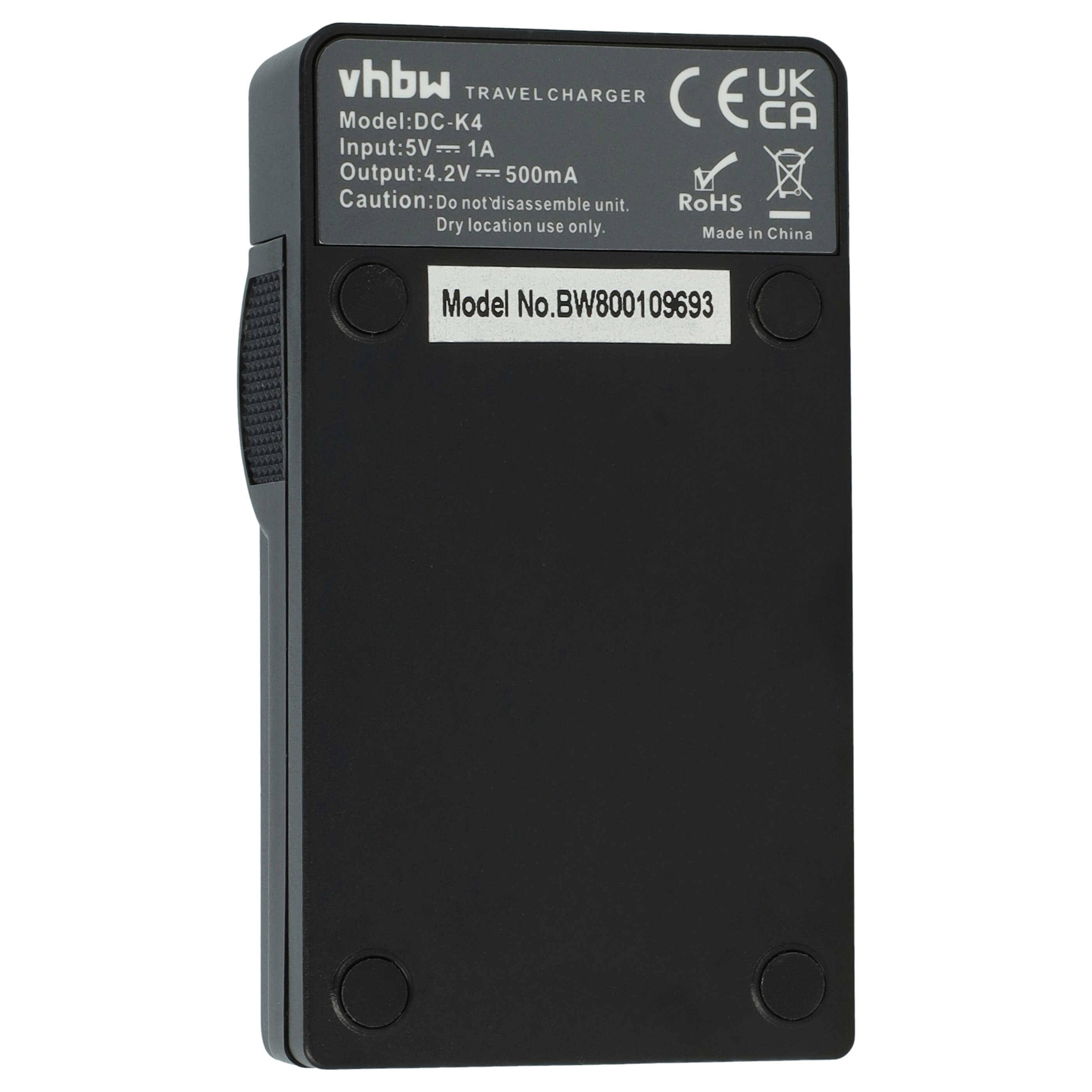vhbw USB-C Ladegerät kompatibel mit Canon IXUS 285 HS | IXUS 285 HS A Kamera - Ladeschale + USB-C Kabel Ladeanzeige-2