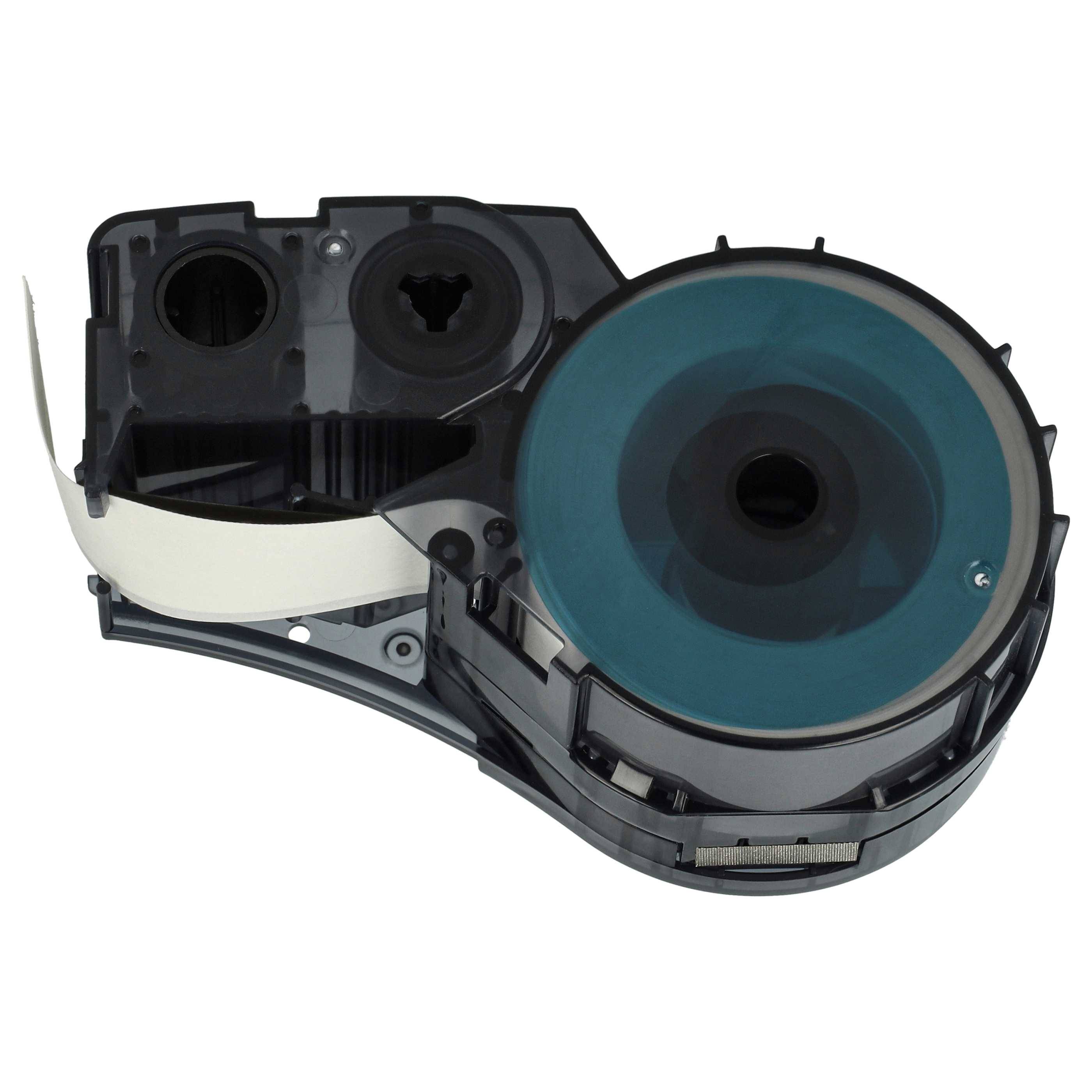 vhbw 5x Schriftband-Kassette kompatibel mit Brady BMP21-LAB | IDPAL, M210, LABPAL, BMP21 Plus Etiketten-Drucker 6,4m x-3