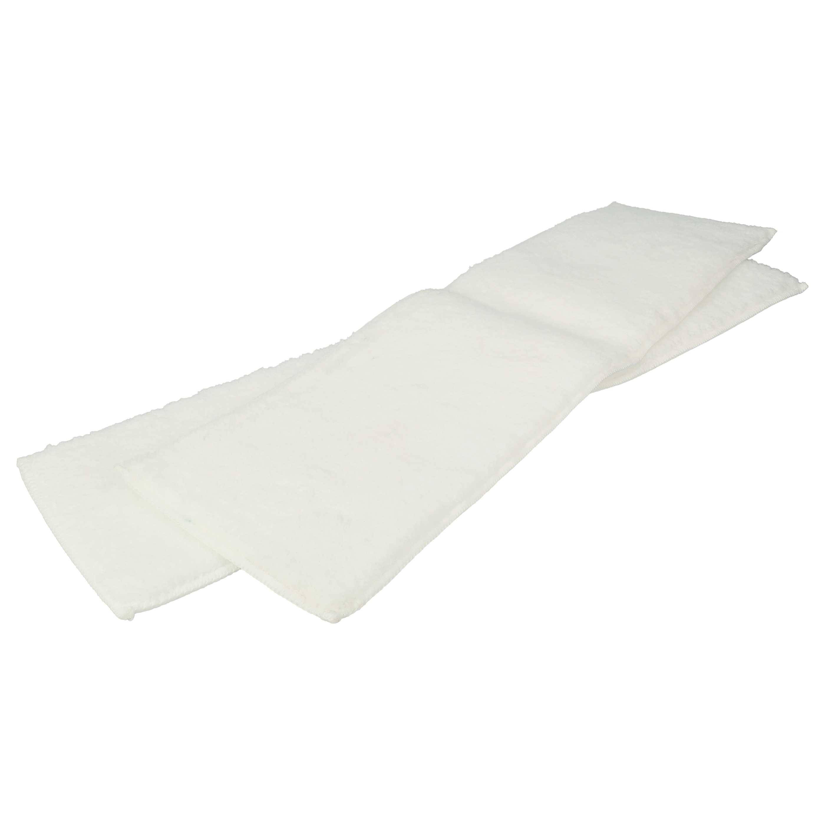 vhbw Wischtuch Set (2-tlg.) kompatibel mit Kärcher SI 4 EasyFix Premium Iron Dampfreiniger, Dampfmop - Soft-Bodentuch-0