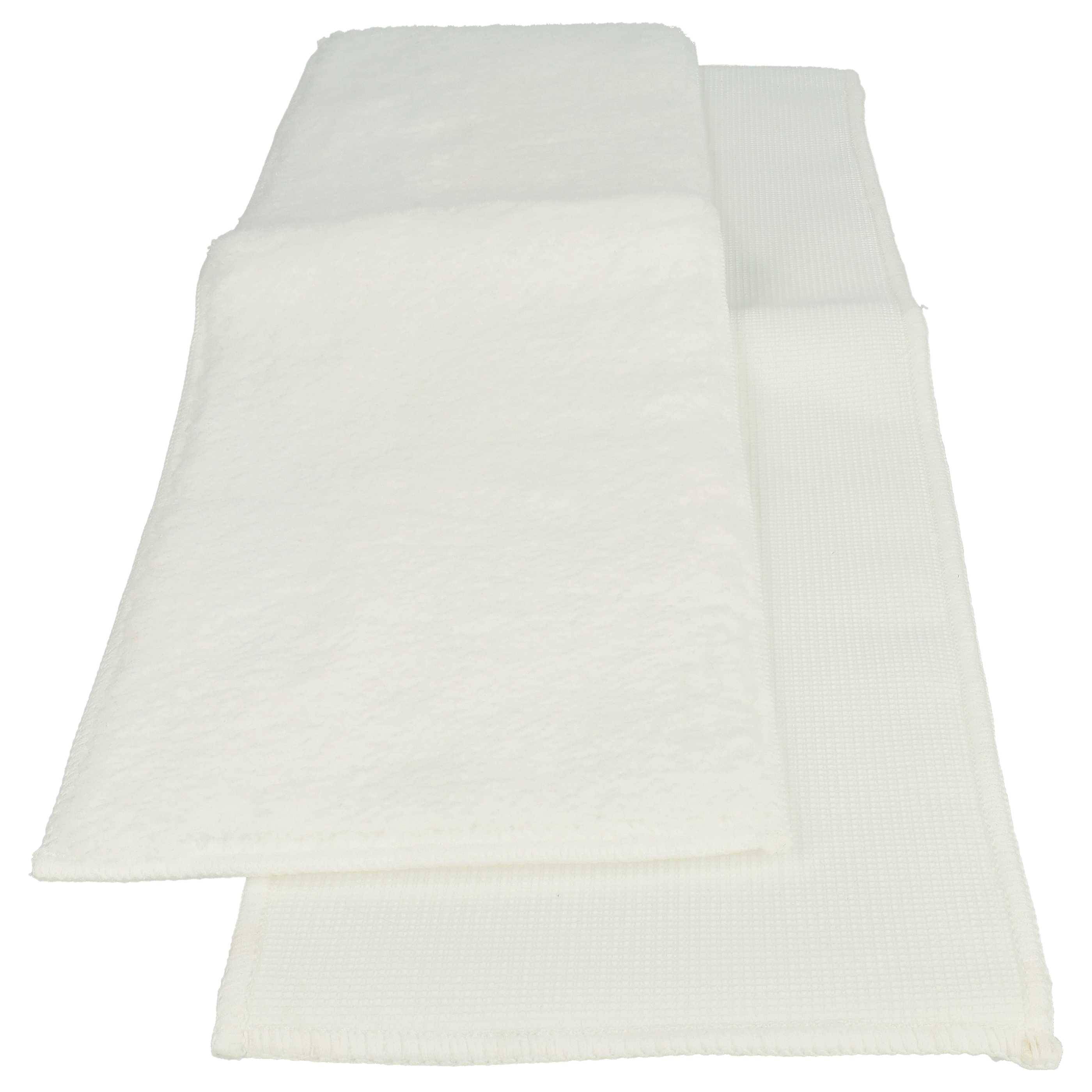 vhbw Wischtuch Set (2-tlg.) kompatibel mit Kärcher SI 4 EasyFix Premium Iron Dampfreiniger, Dampfmop - Soft-Bodentuch-2