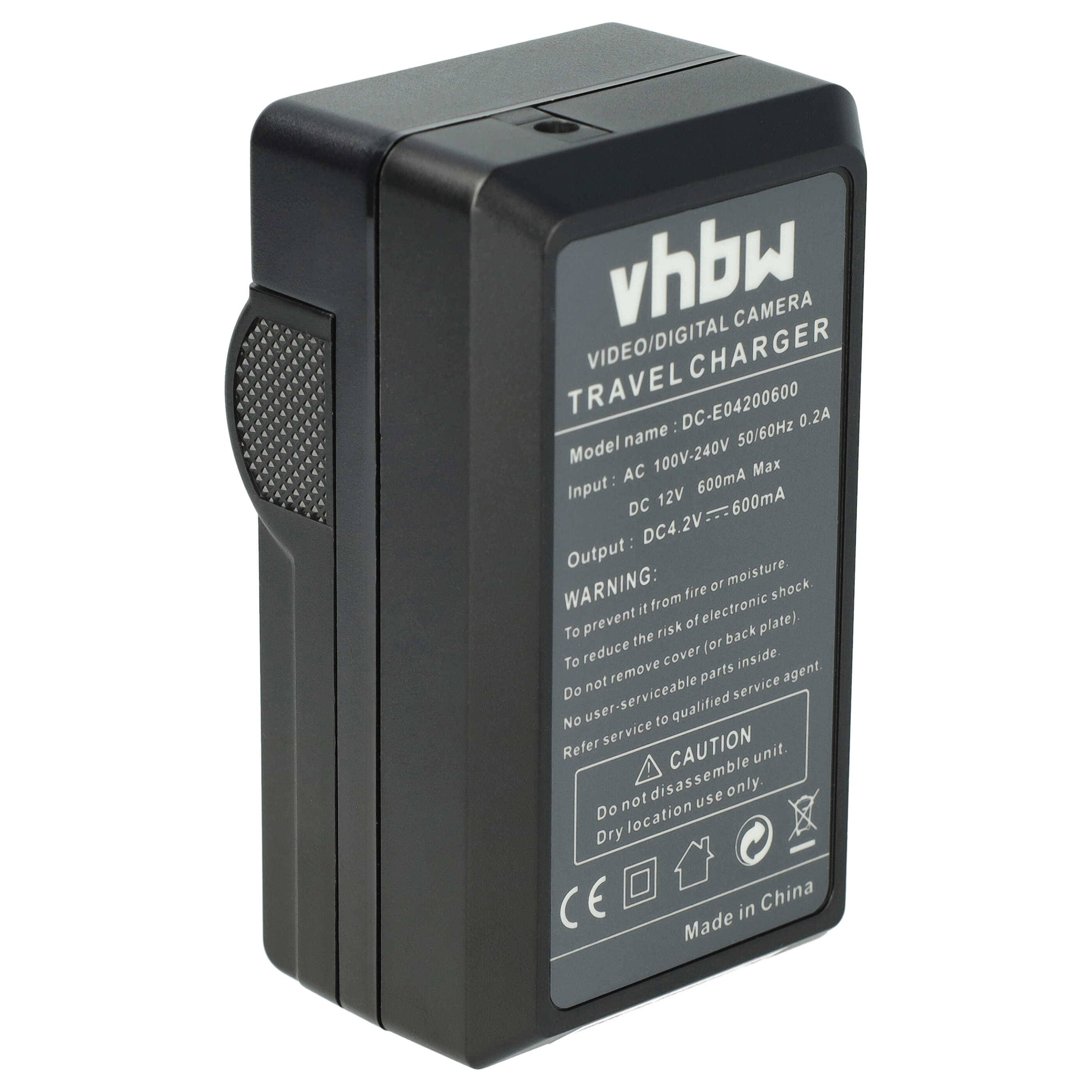 vhbw Ladegerät kompatibel mit Samsung HMX-S10BN | HMX-H320BP, HMX-S10 Kamera Camcorder/Akku - Ladeschale, Kfz-Adapter-2