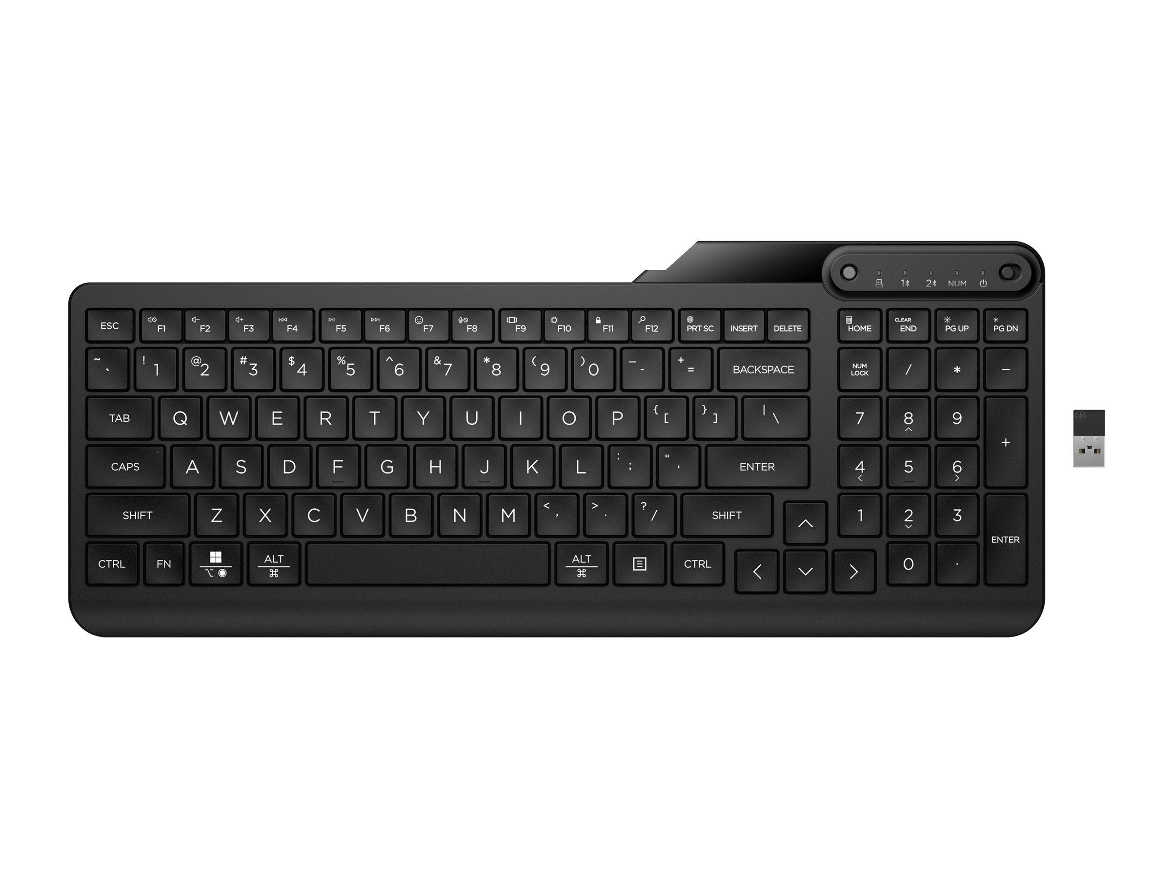 HP 475 - Tastatur - Dual-Mode, Multi-Device, kompakt, 2-Zonen-Layout, geringer Tastenhub, 12 programmierbare Tasten-4