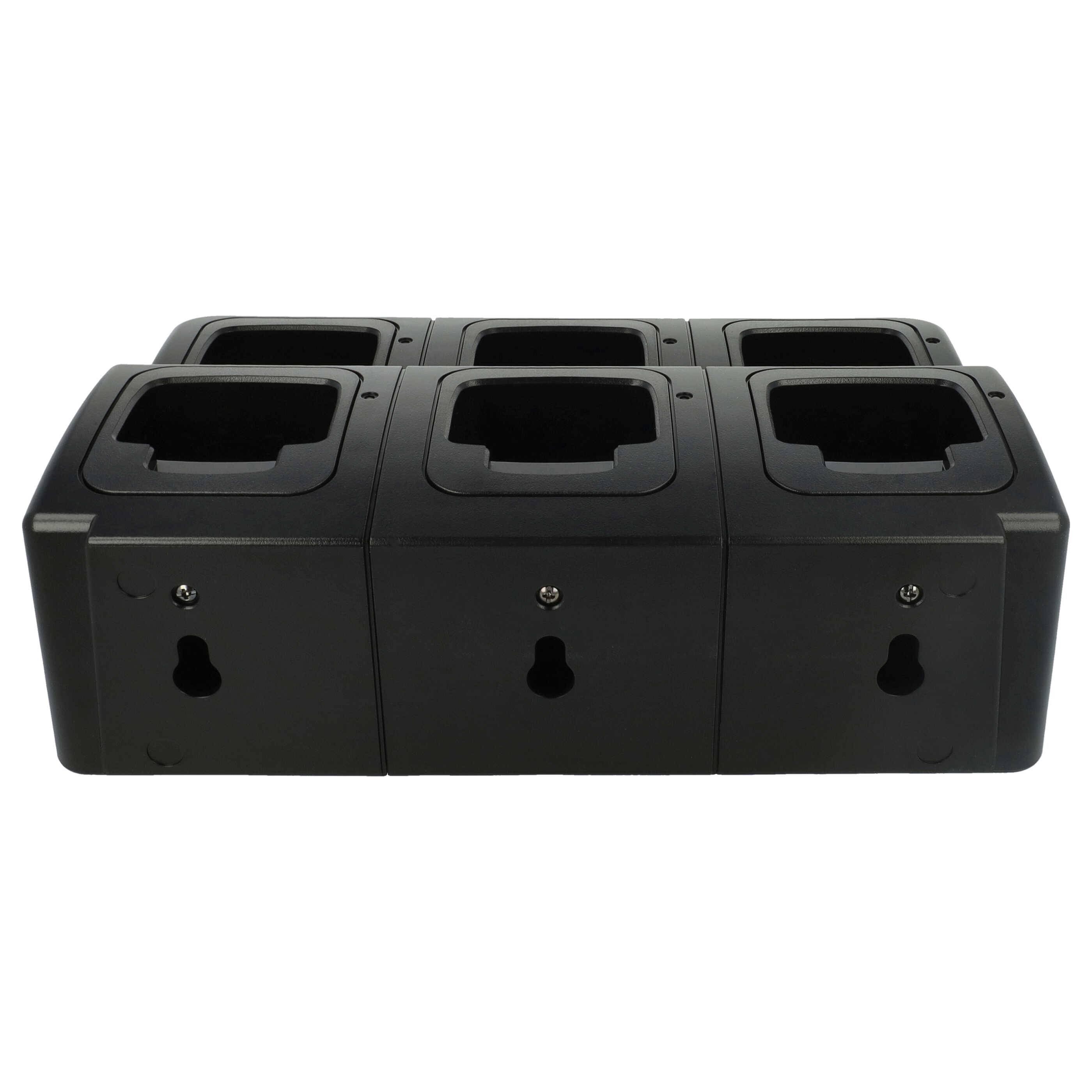 vhbw 6-fach Ladegerät kompatibel mit Motorola GP338 | GP339 Funkgerät-Akkus - Ladestation + Netzteil, 8,4 V, 0,6 A-3