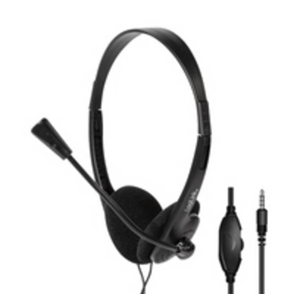 LogiLink Stereo-Headset, 1x 3,5-mm-Klinkenstecker, Bügelmikrofon, Eco-Box