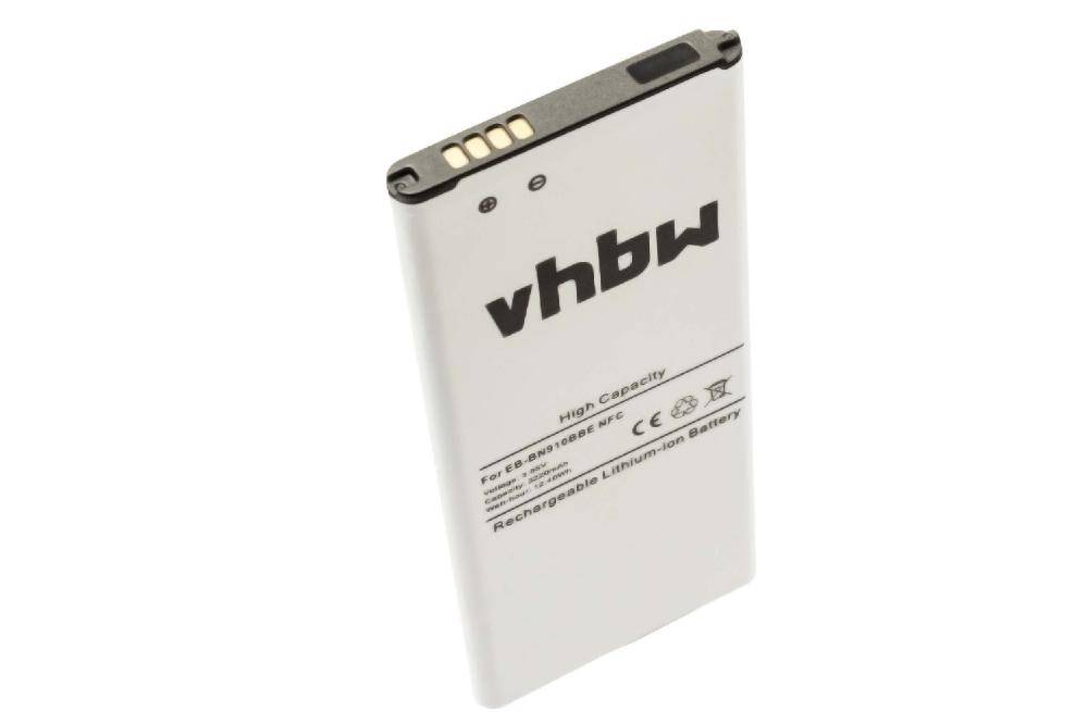 vhbw Akku Ersatz für Samsung EB-BN910BBK | EB-BN910BBT, EB-BN910BBE für Handy Smartphone Telefon (3220 mAh, 3,85 V-0