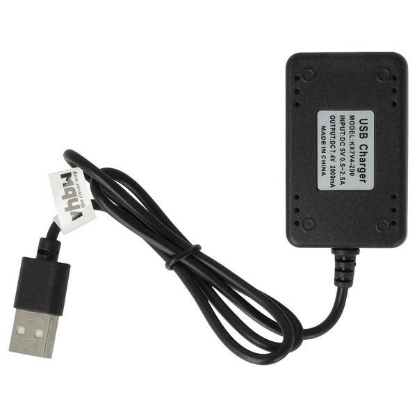 vhbw USB-Ladekabel kompatibel mit Wltoys A979-B RC-Akkus mit JST XH-3P-Anschluss, RC-Modellbau Akkupacks - 55 cm 7,4 V