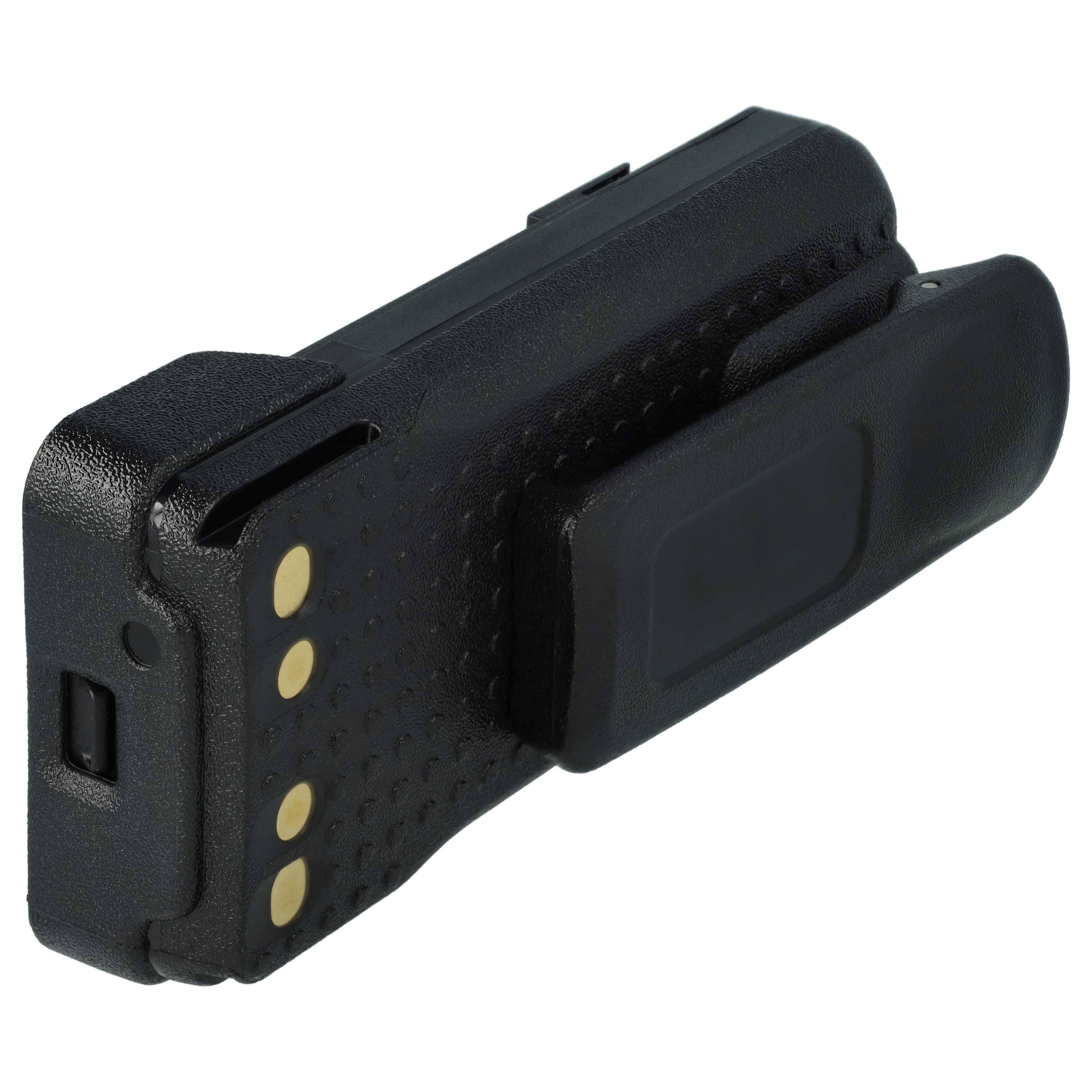 vhbw Akku kompatibel mit Motorola XiR P8668 Funkgerät | Walkie Talkie (1800 mAh, 7,4 V, Li-Ion) + Gürtelclip-2