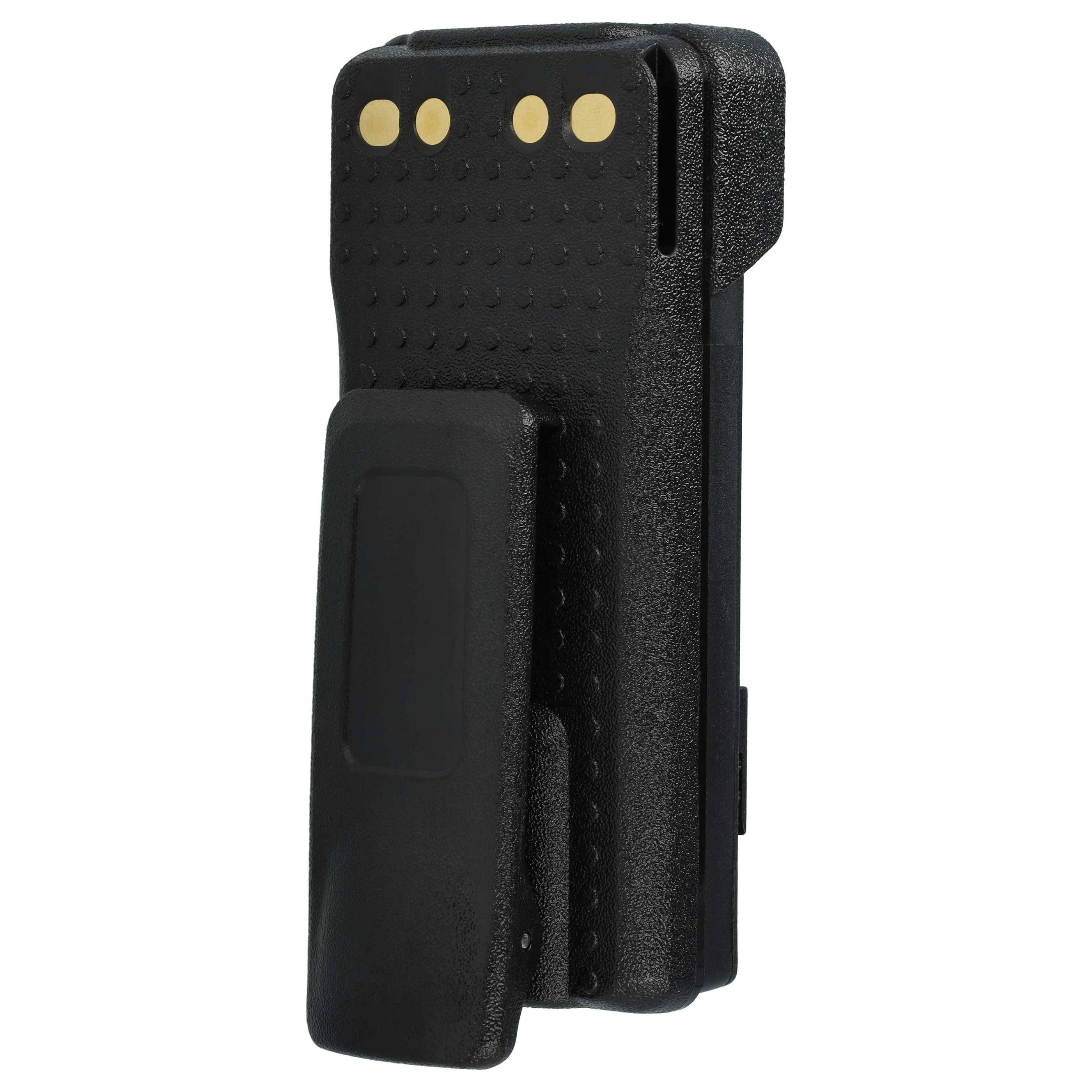 vhbw Akku kompatibel mit Motorola XiR P8668 Funkgerät | Walkie Talkie (1800 mAh, 7,4 V, Li-Ion) + Gürtelclip-3