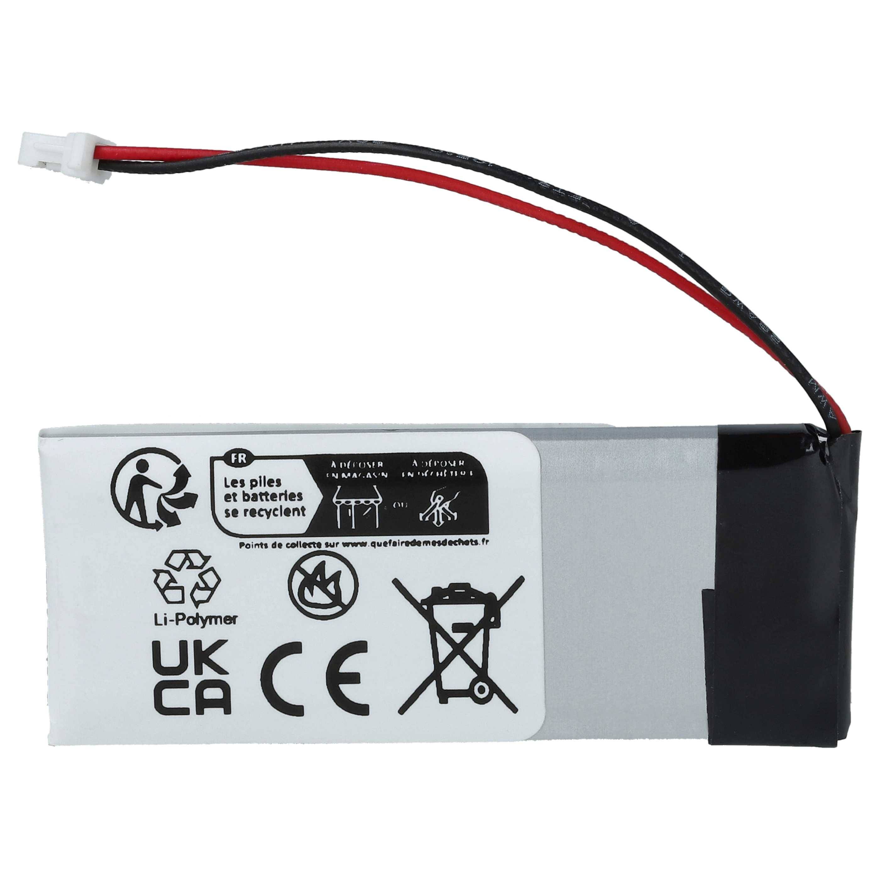 vhbw Akku kompatibel mit Cardo Rider Solo | Scala Rider Q3, Rider FM, Q3, Q1 Wireless Headset Kopfhörer (450 mAh, 3,7 V-3