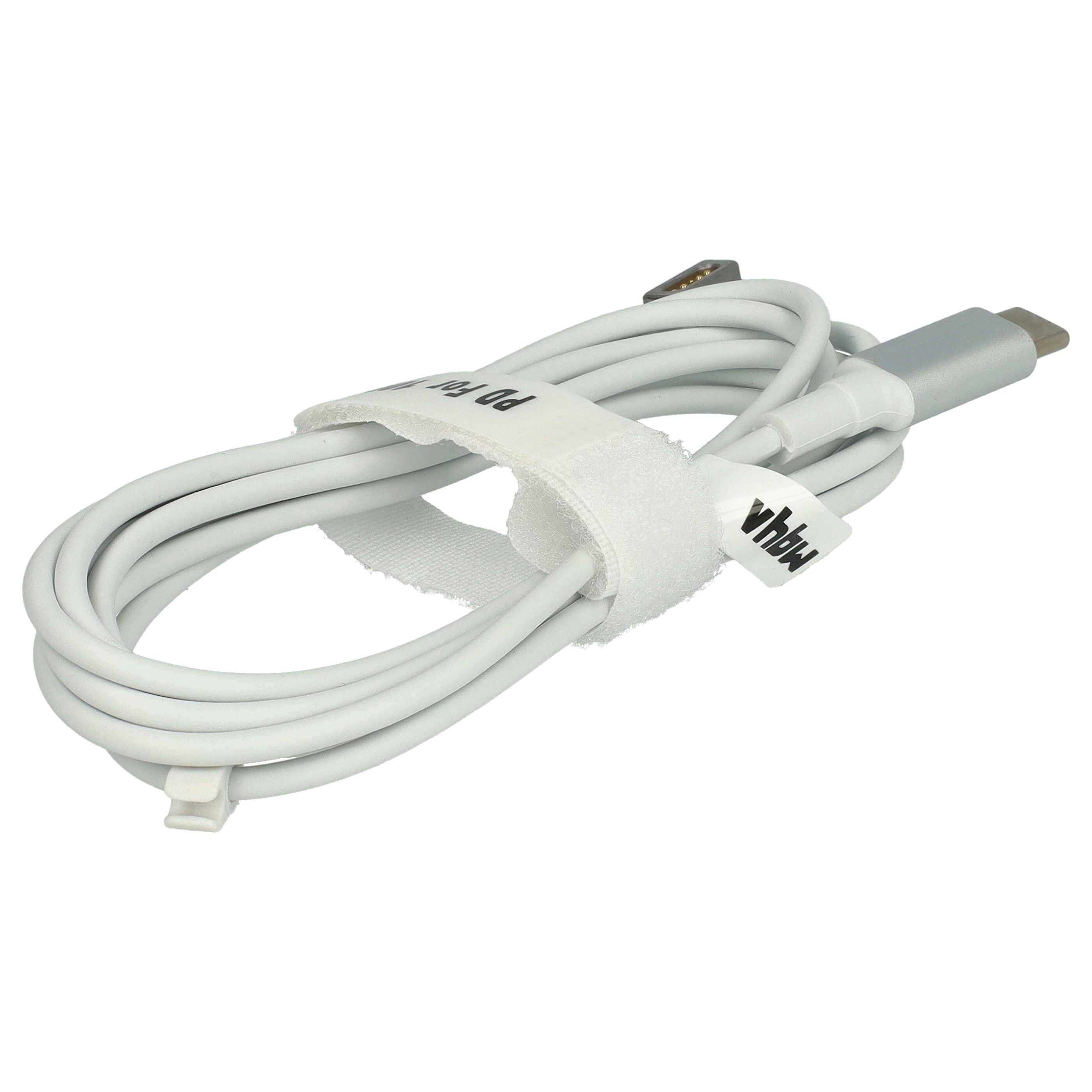 vhbw Adapterkabel USB Typ C auf MagSafe 1 kompatibel mit Apple Macbook Pro 15" (2.53 GHz), 13" Notebook, Laptop - 175 cm-3