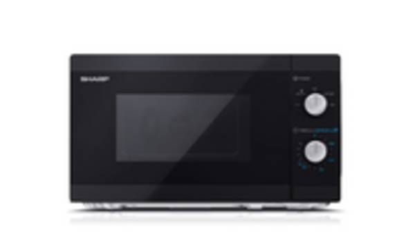 Sharp YC-MS01E-B, Arbeitsfläche, Solo-Mikrowelle, 20 l, 800 W, Drehregler, Schwarz