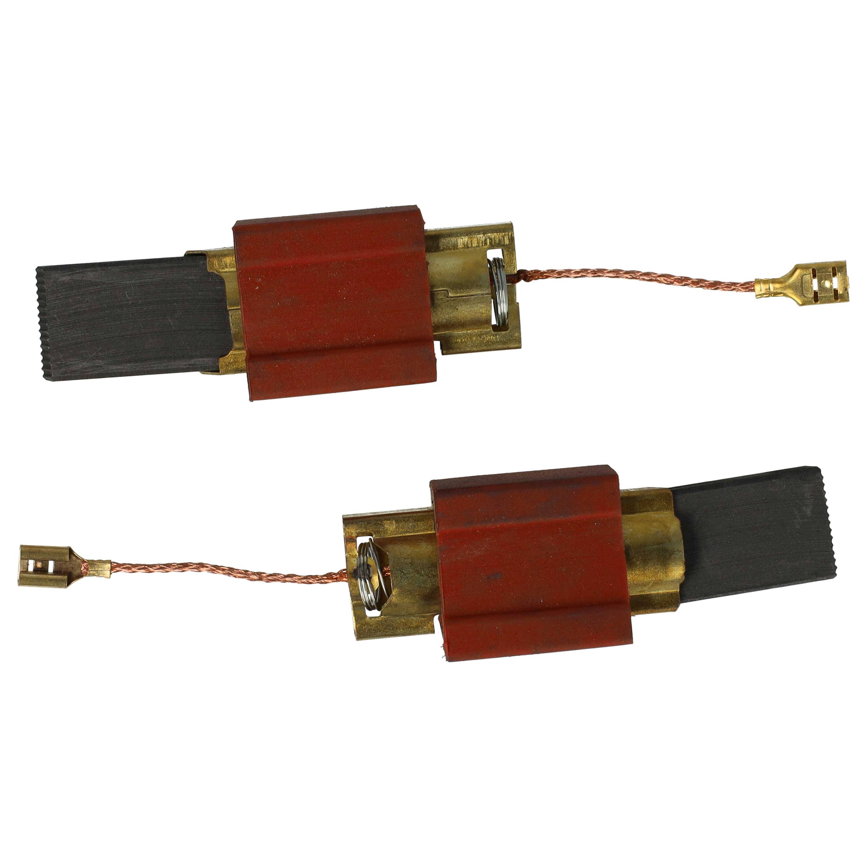 vhbw 2x Kohlebürste kompatibel mit Miele W3205 | W3203, W3122, W322, W313, W3123, W315, W3143, W3202, W320, W317-0